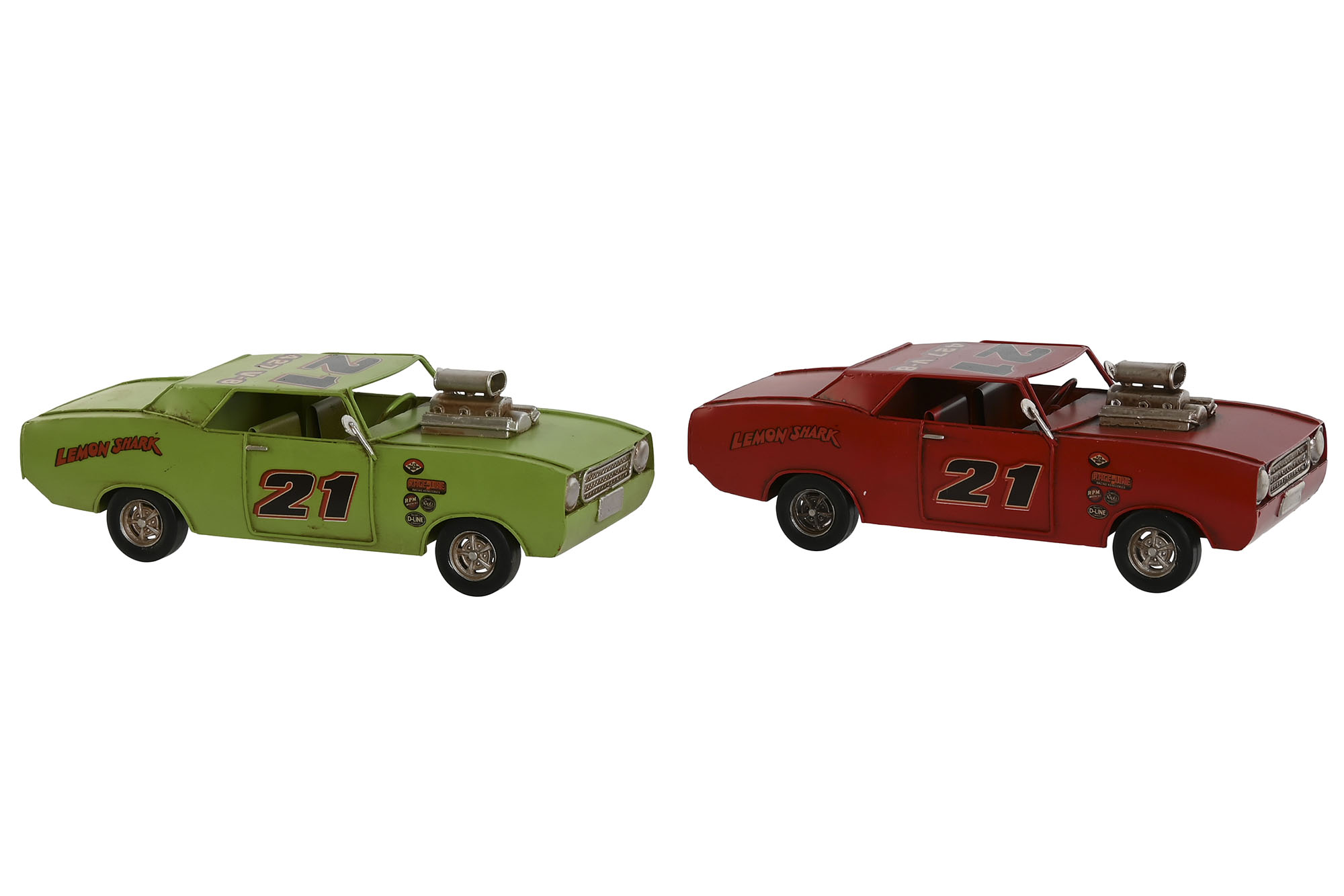 VEHICULO DECORACION METAL 25,5X10X8,5 2 SURT.
