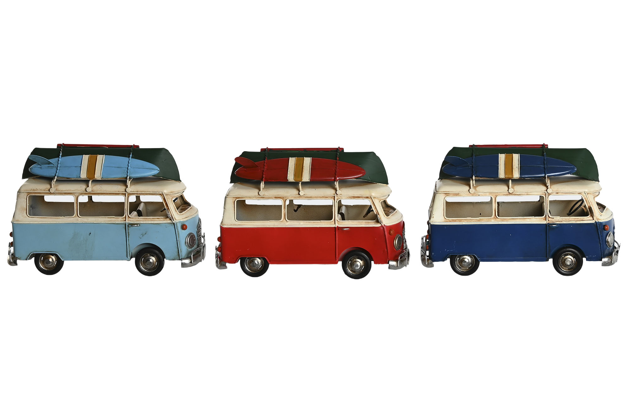 VEHICULO DECORACION METAL 28X13,5X17,5 3 SURT.