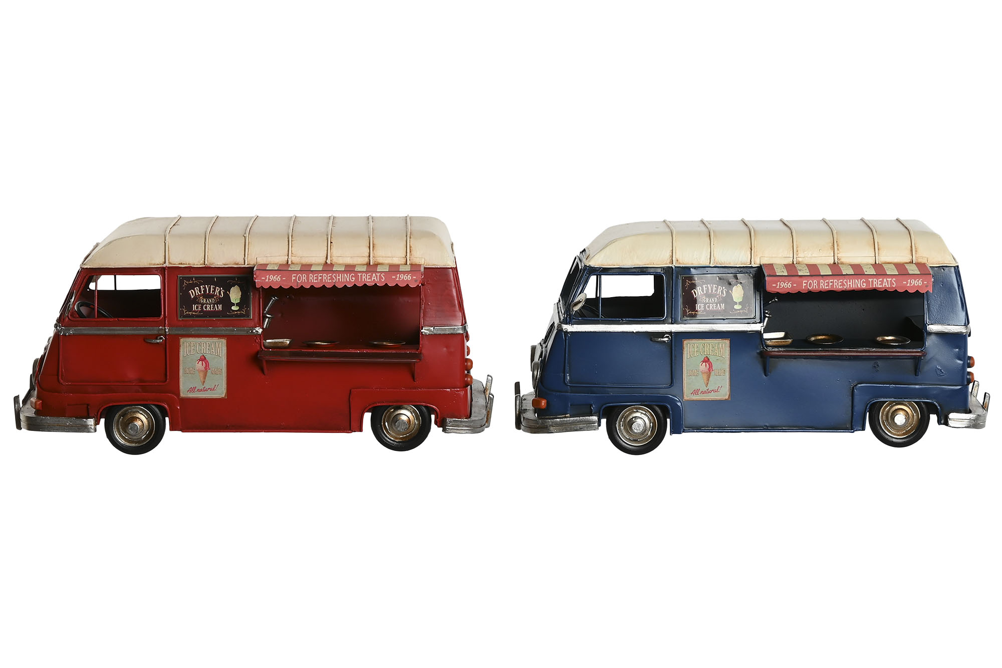 VEHICULO DECORACION METAL 33X17X16 2 SURT.