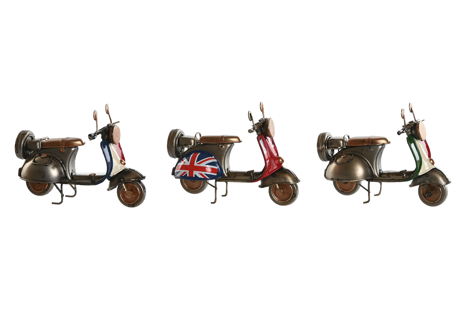 VEHICULO DECORACION METAL 11X6X7 3 SURT.