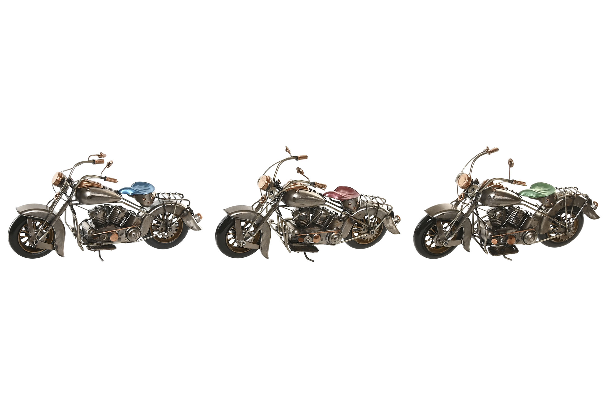 VEHICULO DECORACION METAL 27X10X15 3 SURT.