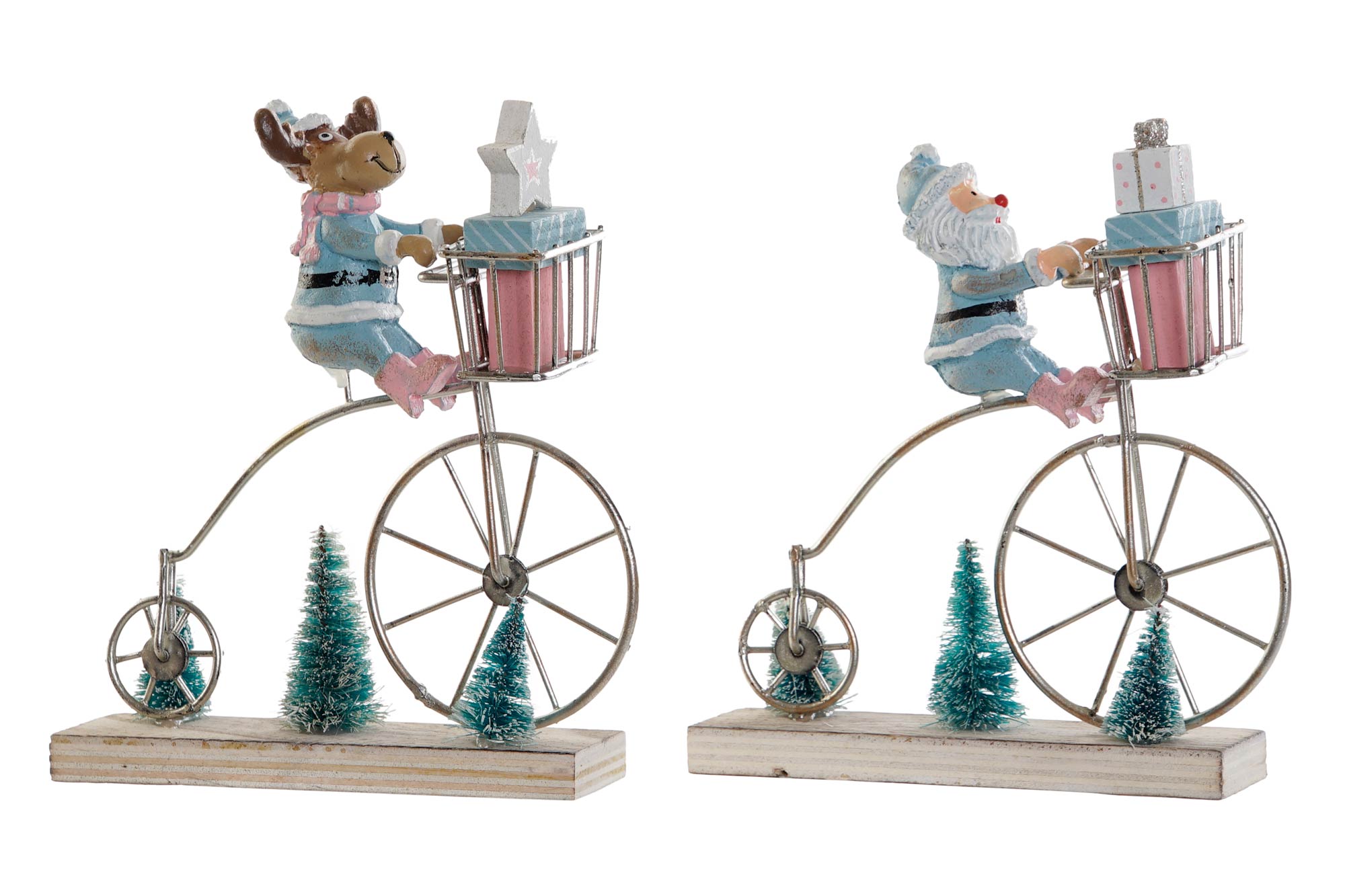 FIGURA METAL 15X5X17 BICICLETA 2 SURT.