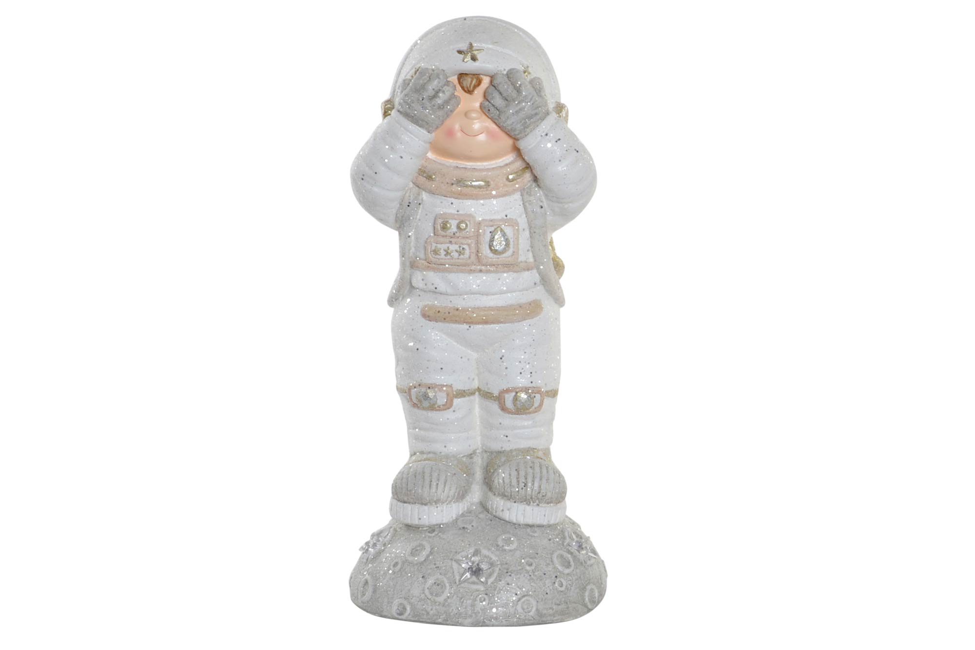 FIGURA FIBRA VIDRIO LED 23,5X23X54 ASTRONAUTA