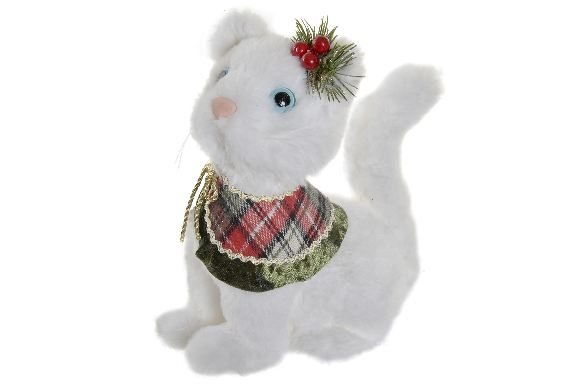 FIGURA POLIESTER POREXPAN 19X10X20 GATITO BLANCO