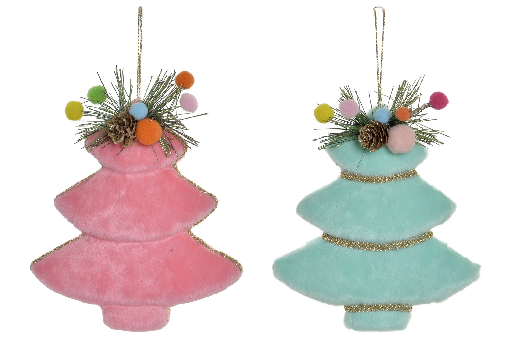 DECORACION COLGANTE POREXPAN 16X4X18 ARBOL 2 SURT.