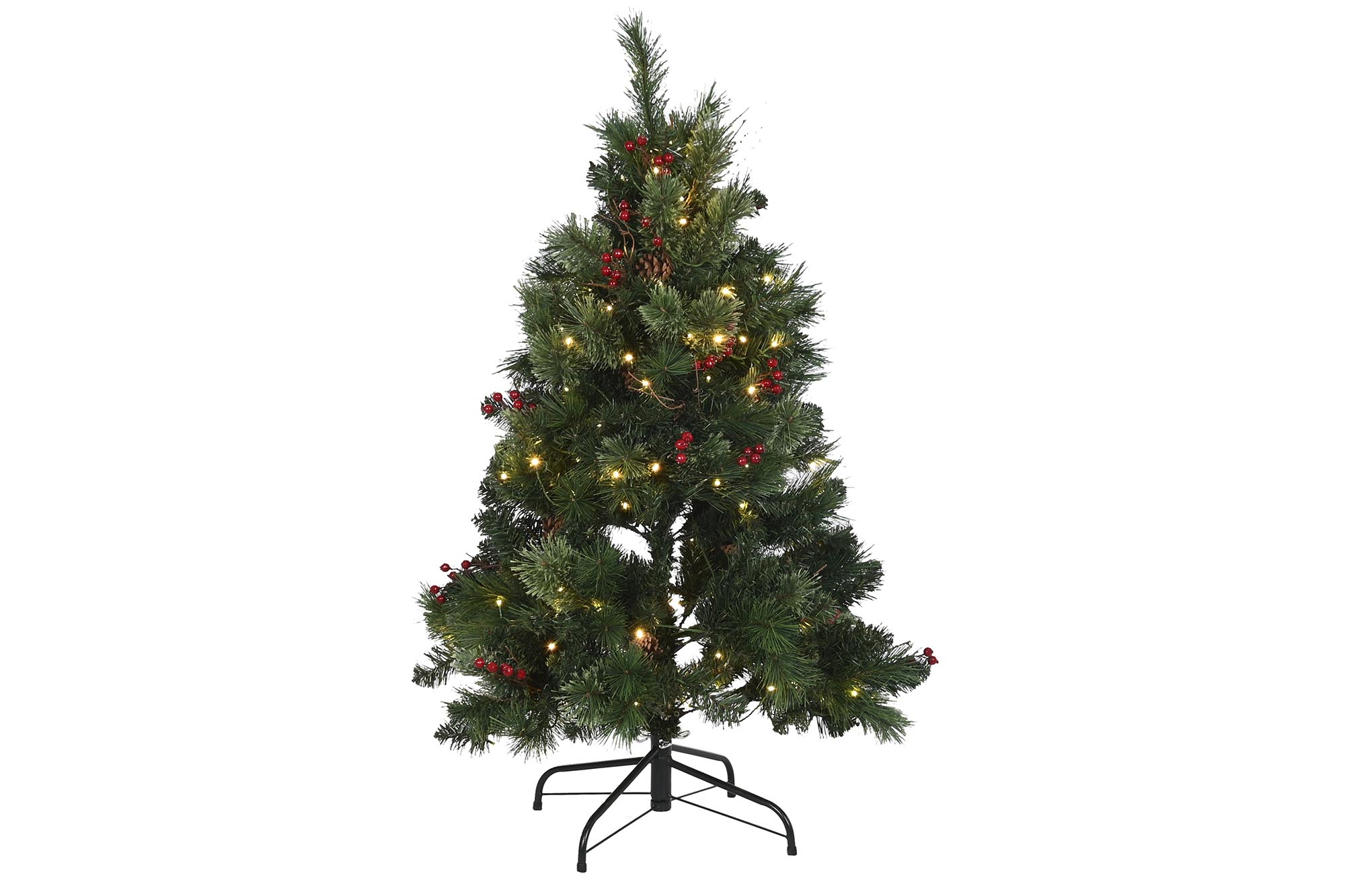ARBOL LED PVC 80X80X120 150LEDS VERDE