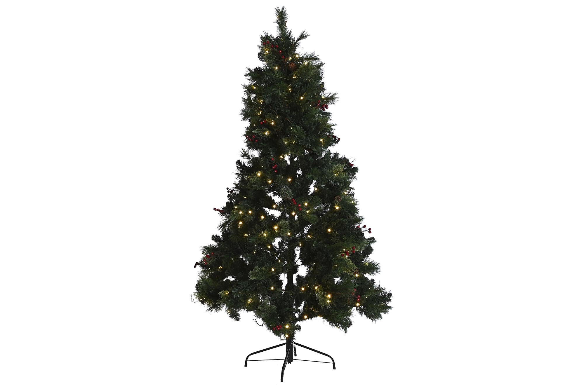 ARBOL LED PVC 135X135X225 450 LEDS VERDE