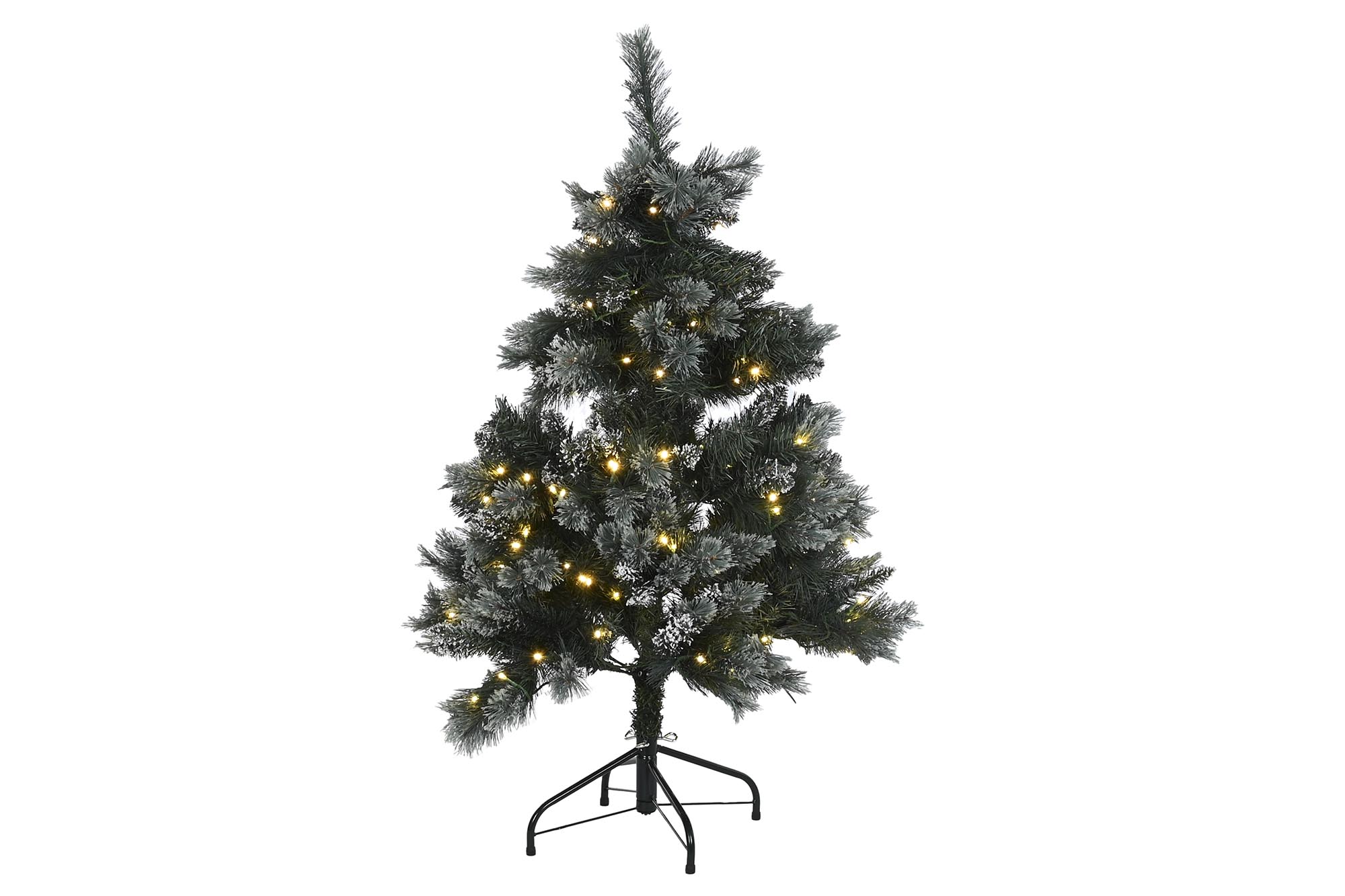 ARBOL LED PVC 84X84X120 150 LEDS NEVADO VERDE