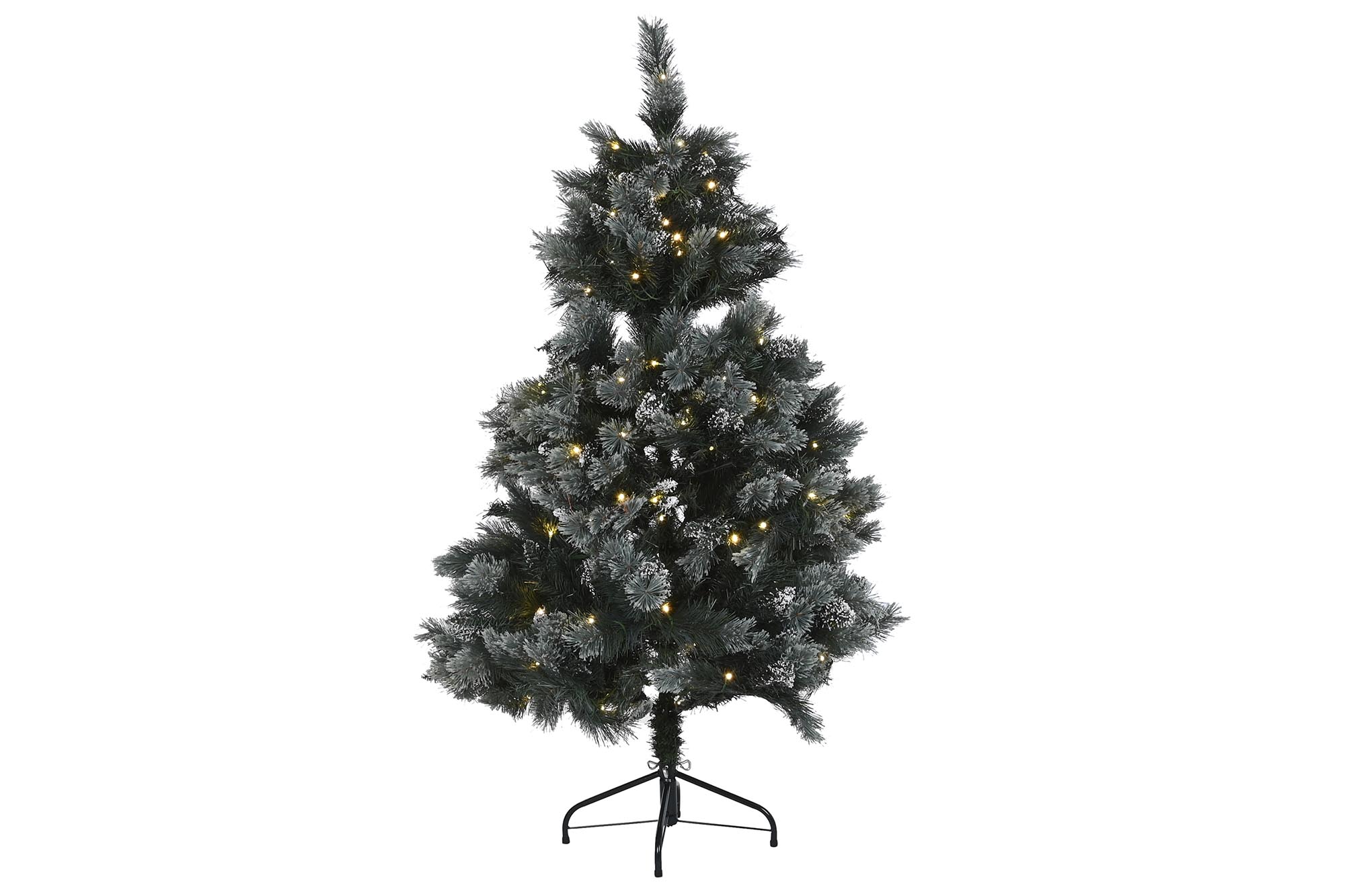 ARBOL LED PVC 100X100X150 200 LEDS NEVADO VERDE