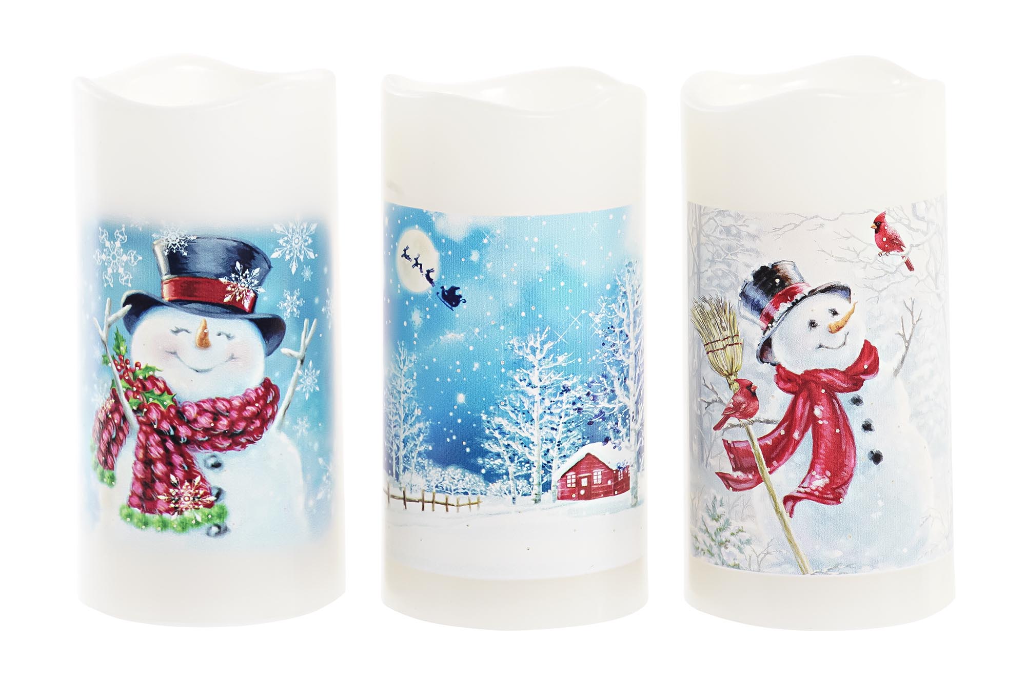 DECORACION LUMINOSA LED PP 7,5X7,5X15 IP44 3 SURT.