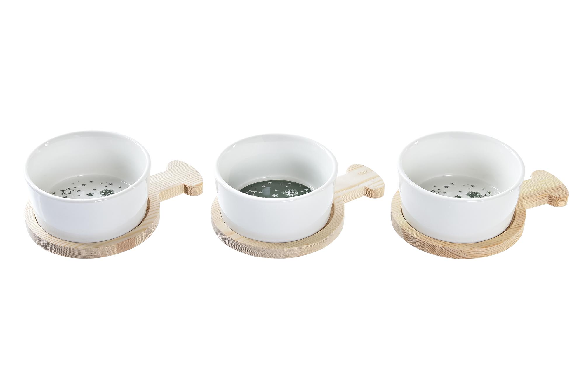 APERITIVO SET 3 GRES BAMBU 31X11,7X4,7 VERDE