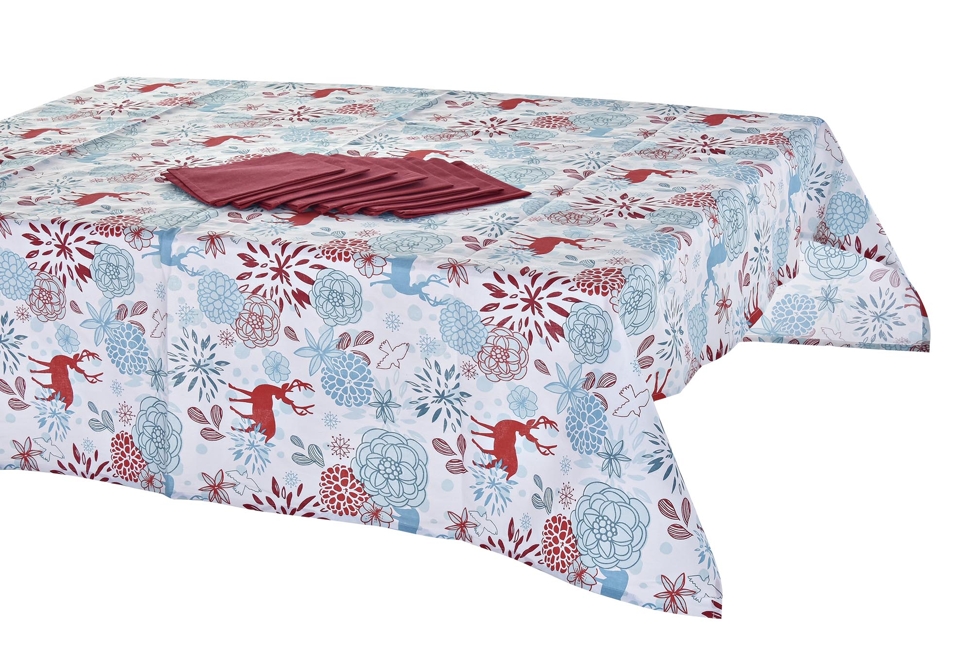 MANTEL SET 9 ALGODON 150X250X0,2 8SERV RENO