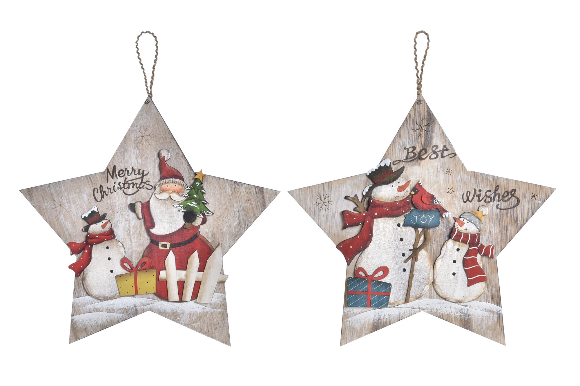 DECORACION COLGANTE MADERA 32,5X1,5X31 2 SURT.
