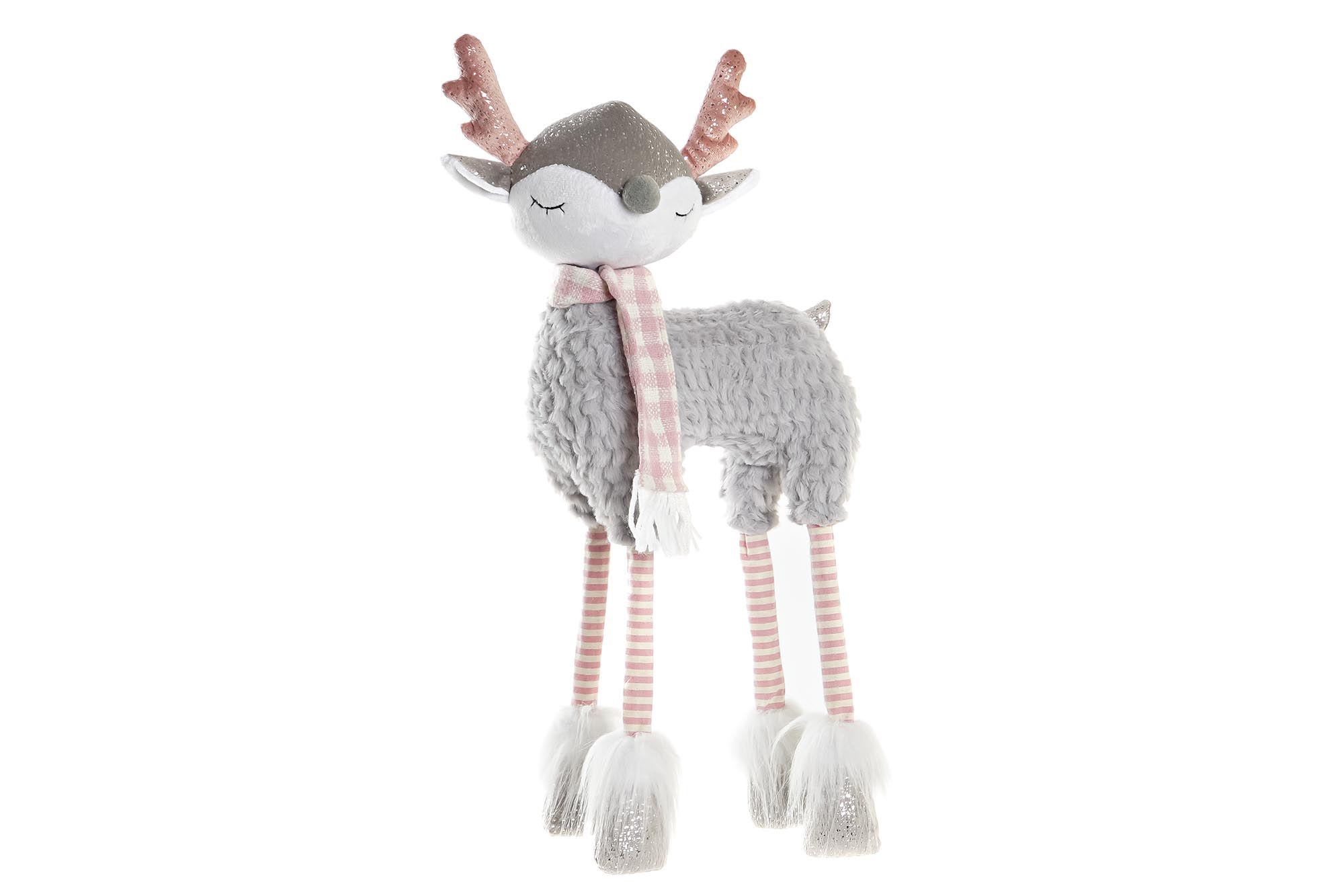 FIGURA POLIESTER 20X11X49 CIERVO GRIS