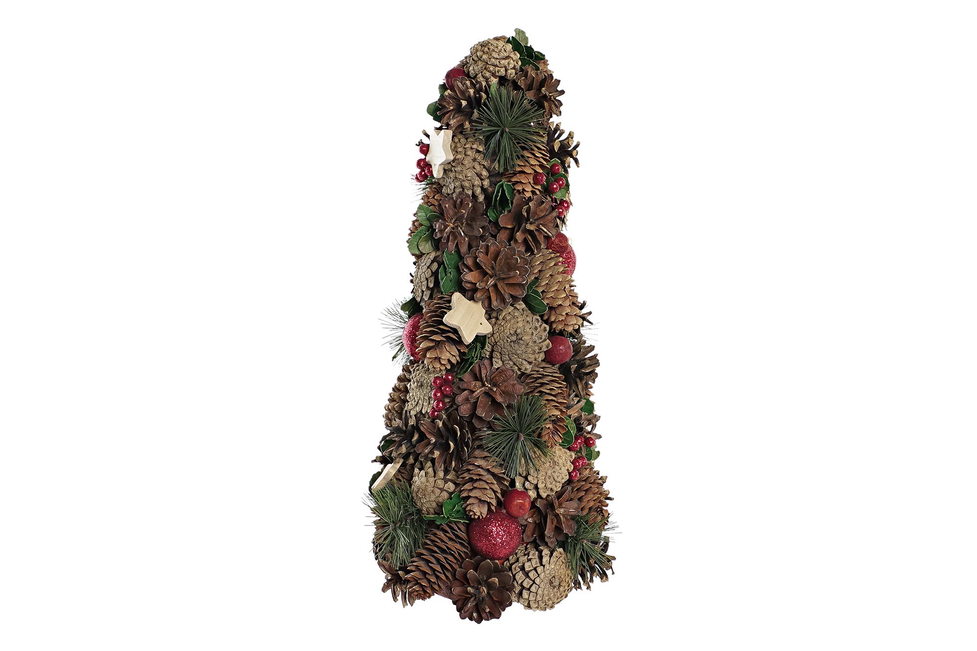 CONO PIÑA POREXPAN 21X21X45 ROJO