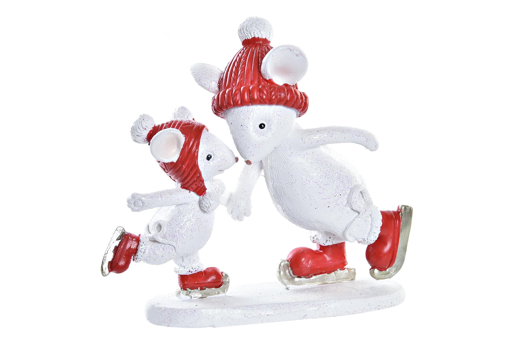 FIGURA RESINA 9,5X3,5X9 RATON BLANCO