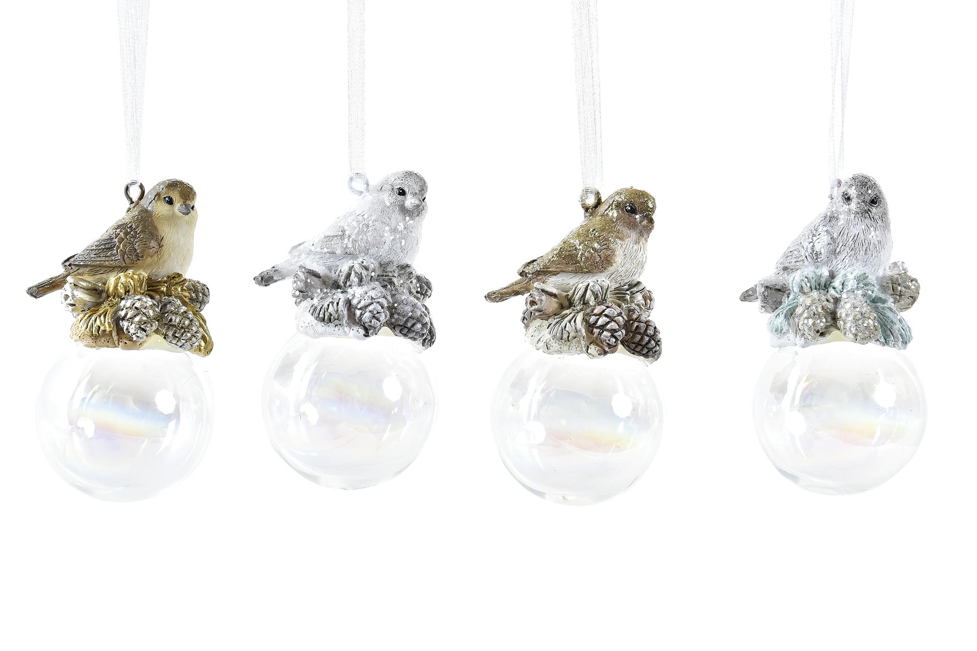 DECORACION COLGANTE RESINA 4X3,5X7 PAJARO 4 SURT.