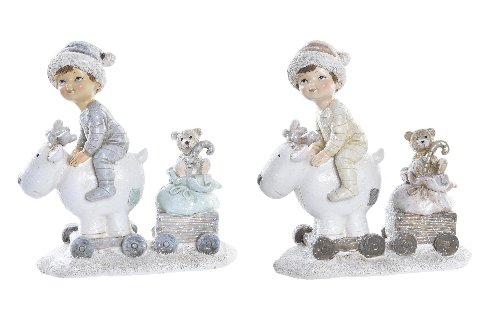 FIGURA RESINA 13X6X13,5 NIÑOS 2 SURT.