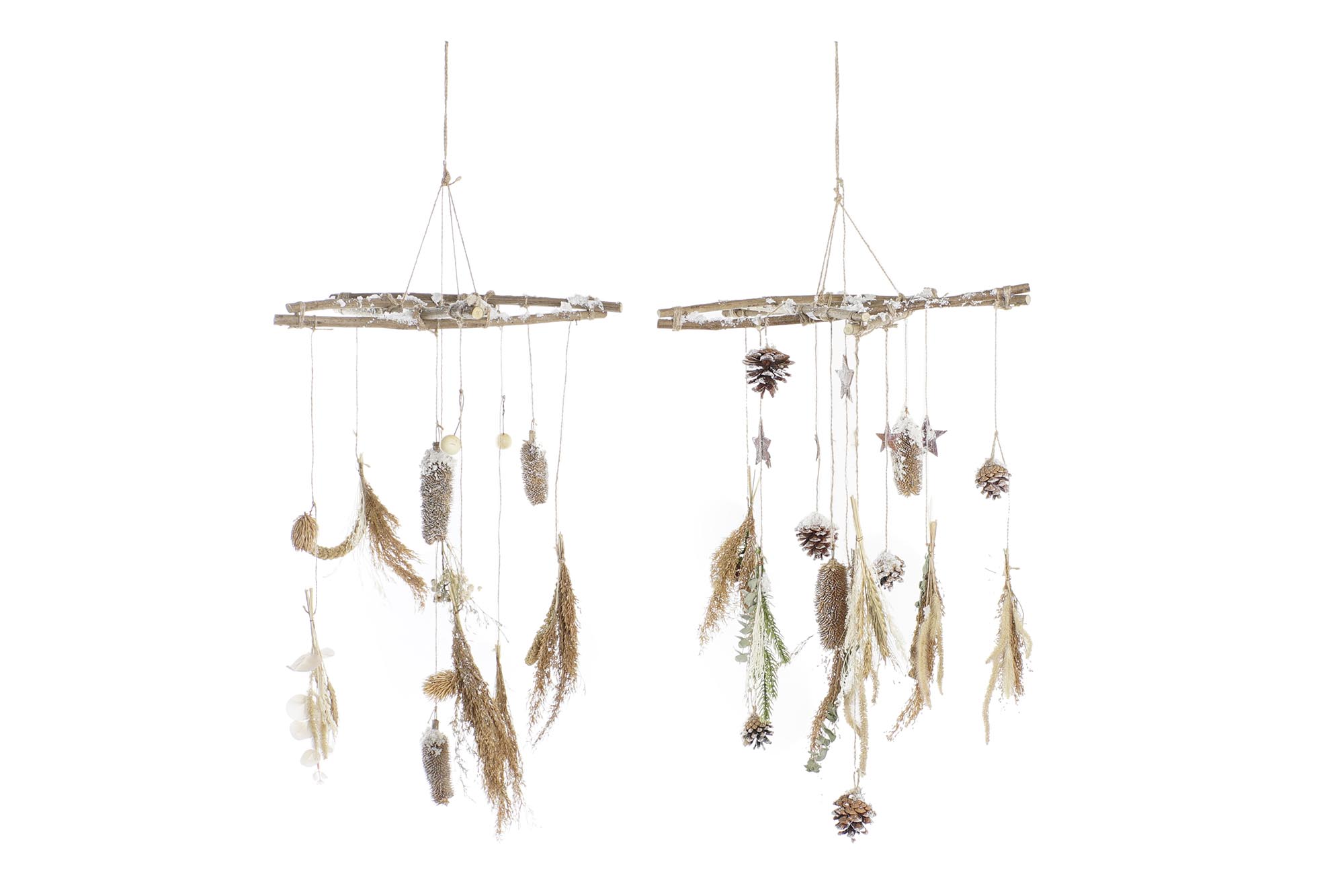 DECORACION COLGANTE MADERA 41X41X40 2 SURT.