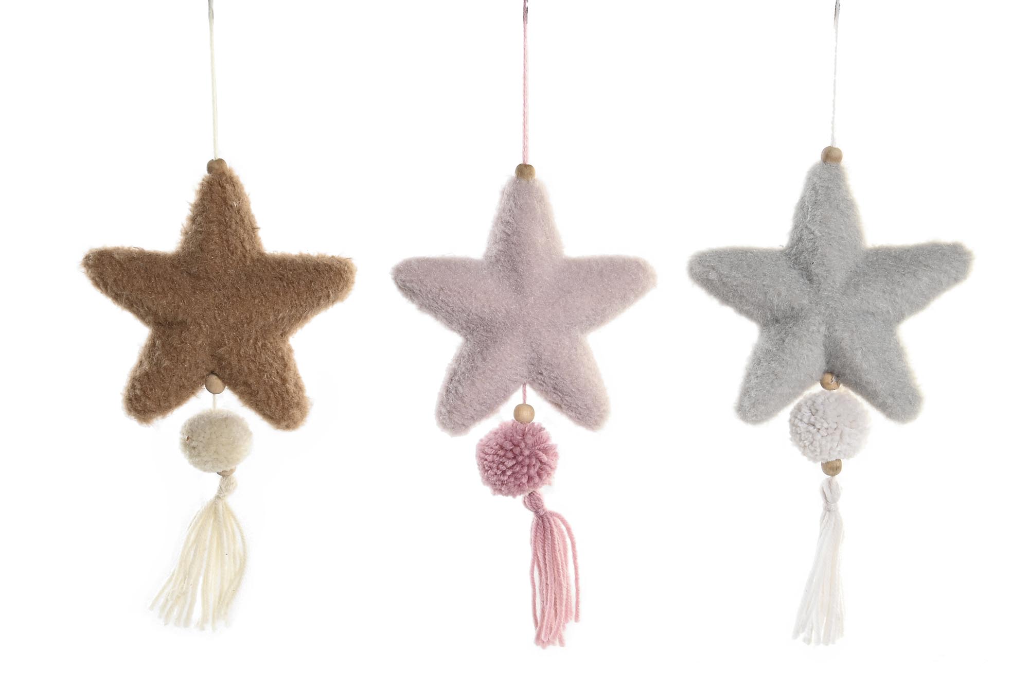 DECORACION COLGANTE POLIESTER 14X4X26 EST 3 SURT.