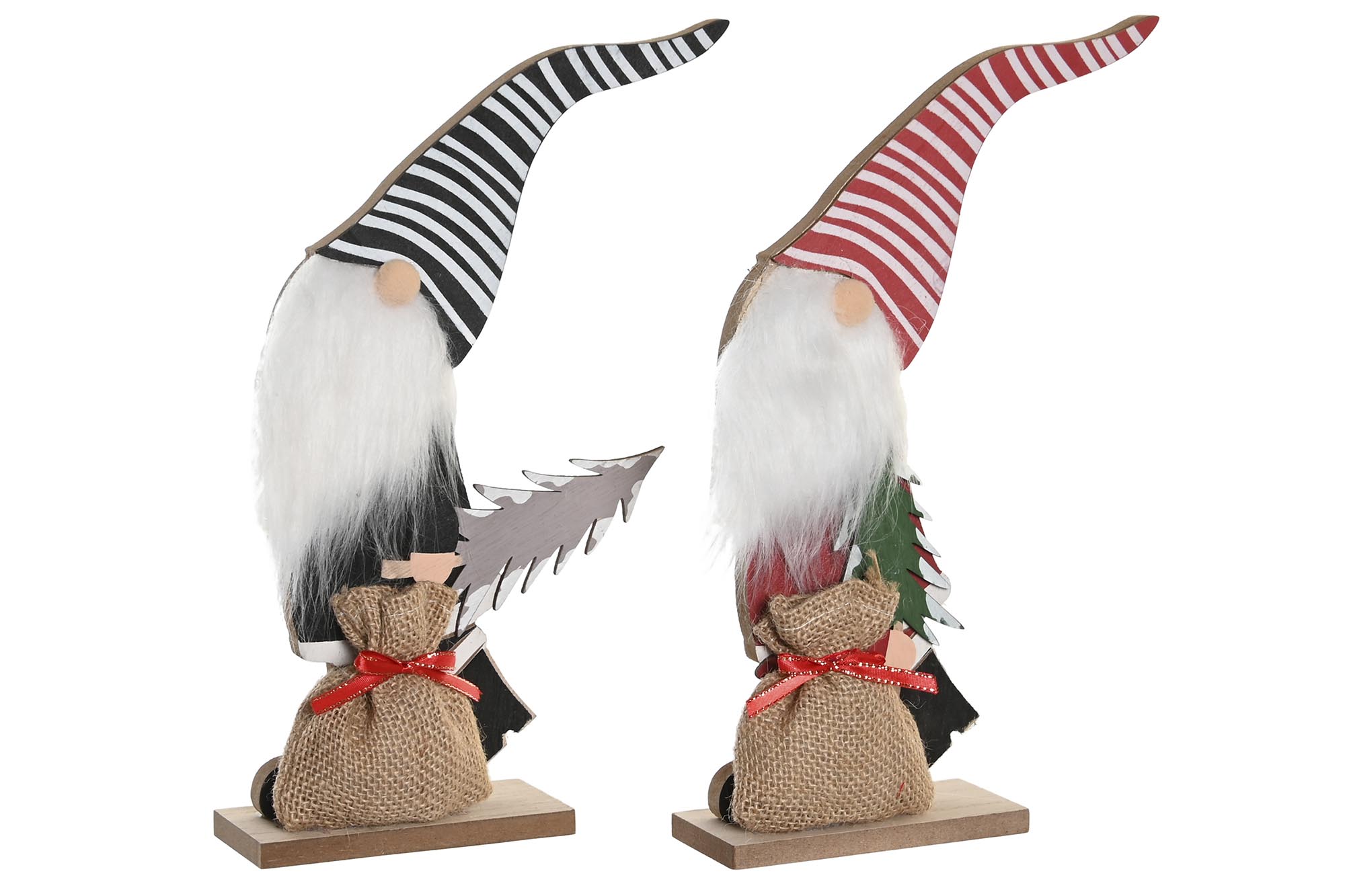 FIGURA MADERA POLIESTER 13X5X31 SANTA 2 SURT.