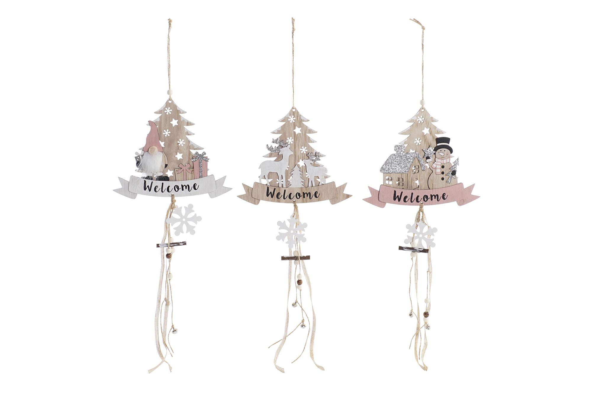DECORACION COLGANTE MADERA 20X16X65 3 SURT.