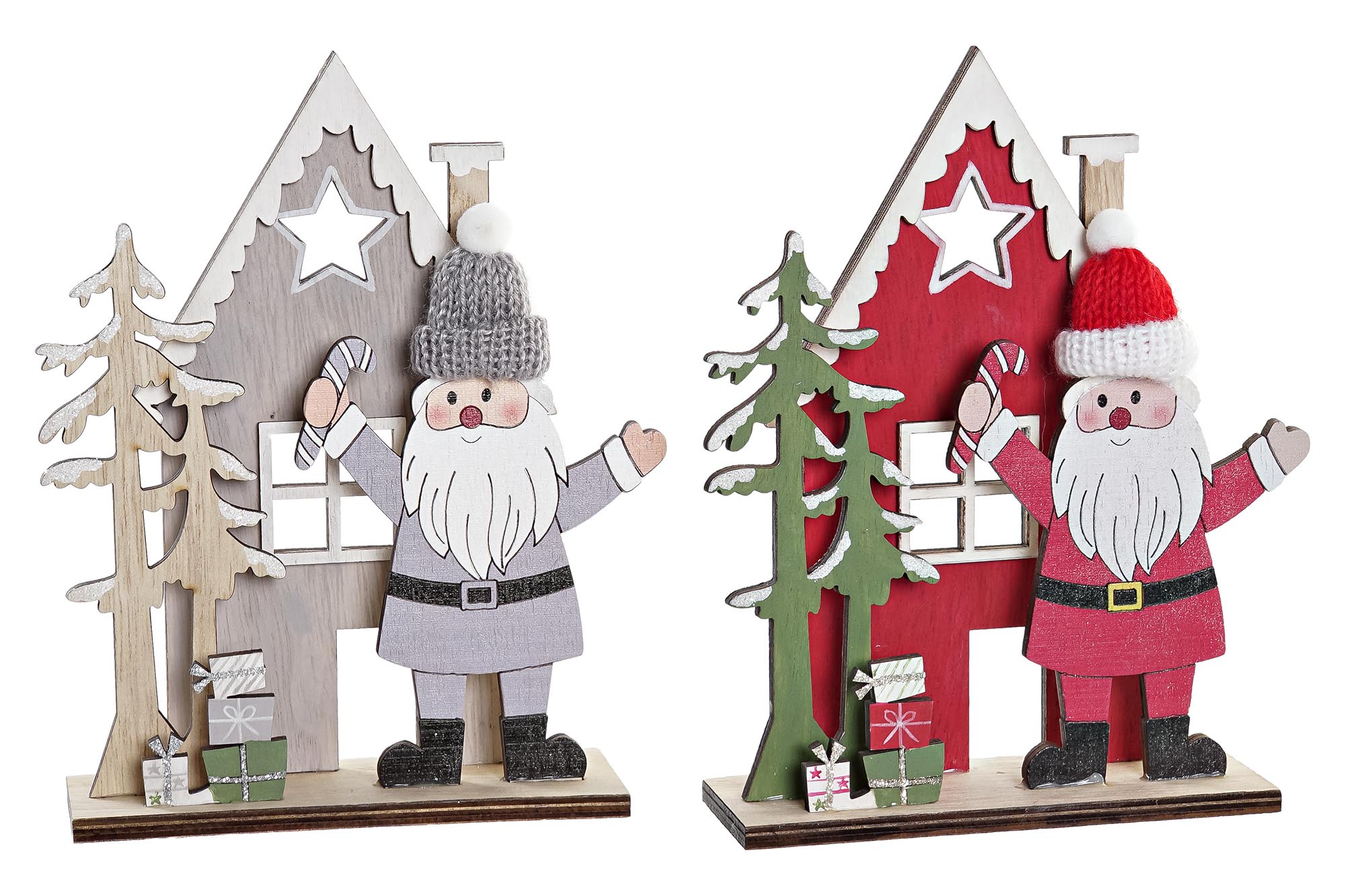 DECORACION MADERA 15X4X20 SANTA 2 SURT.