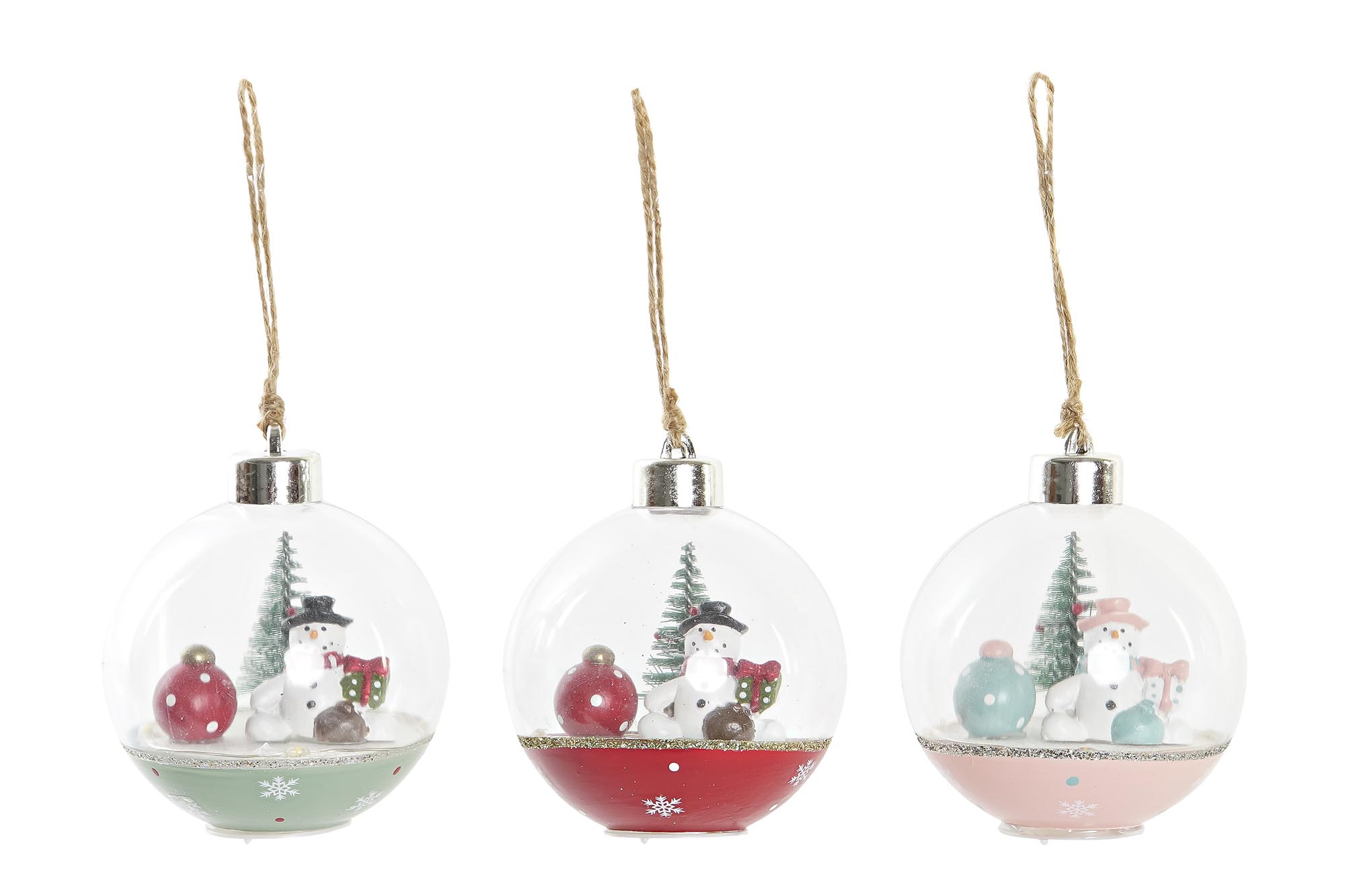 DECORACION COLGANTE PVC 8X8X8 MUòECO DE NIEVE 3 SU
