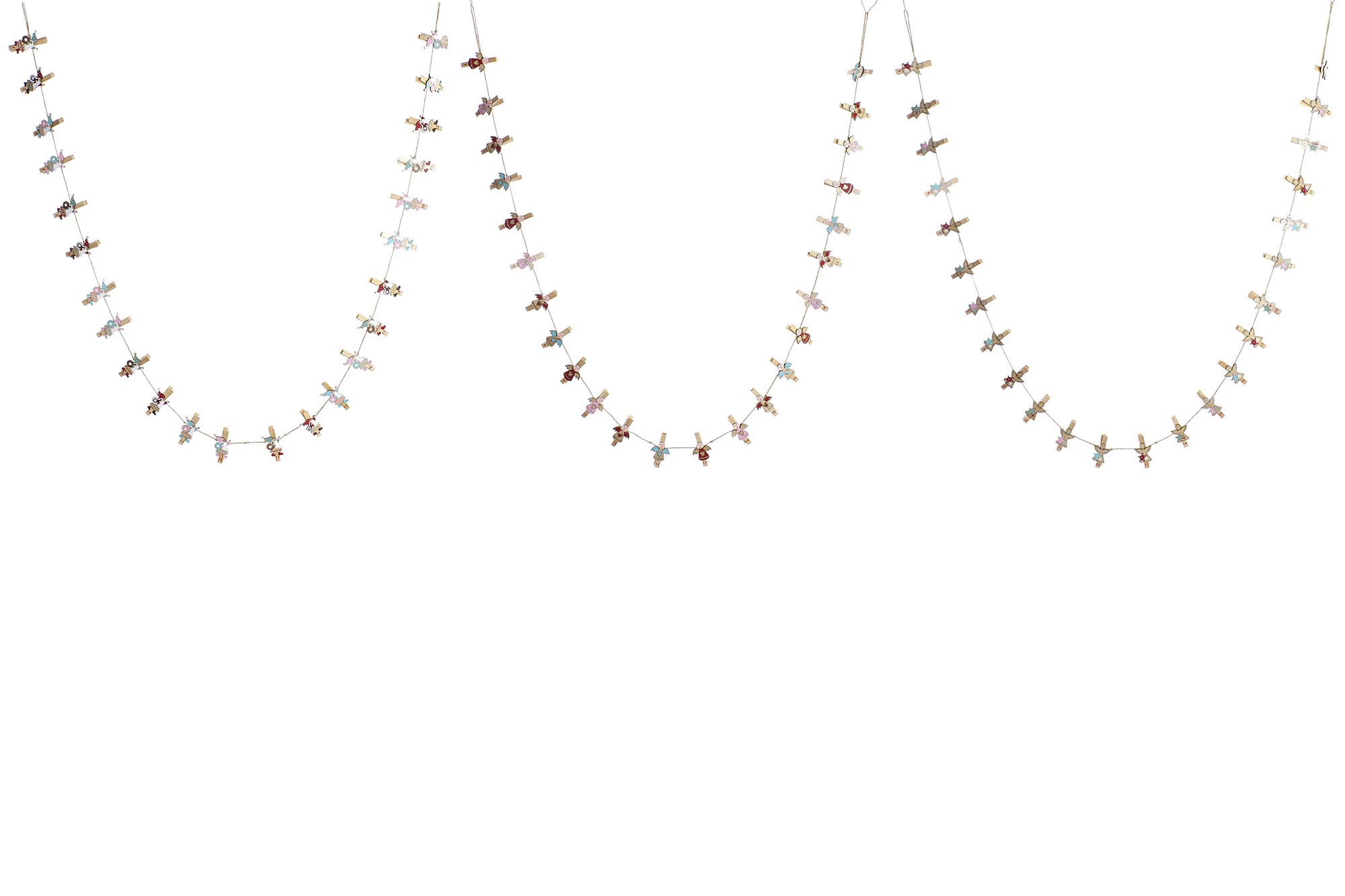 PINZA SET 24 MADERA 40X15X2 ANGEL 3 SURT.