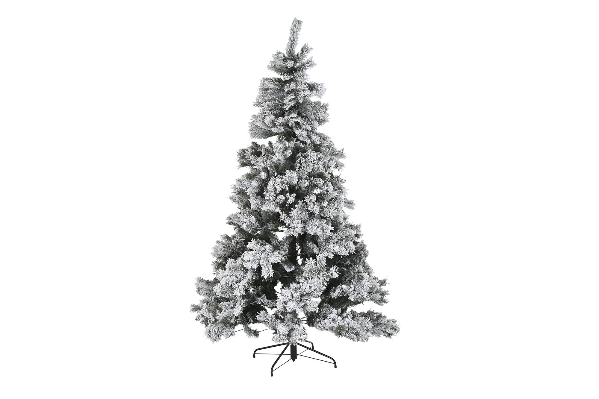 ARBOL PE METAL 1X1X210 350LED NEVADO VERDE