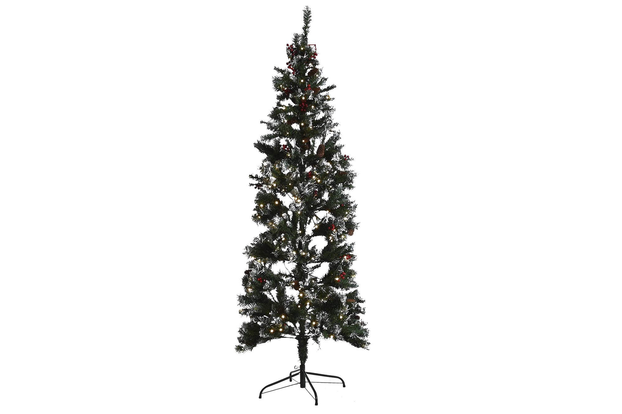 ARBOL PE METAL 70X70X210 300LED VERDE