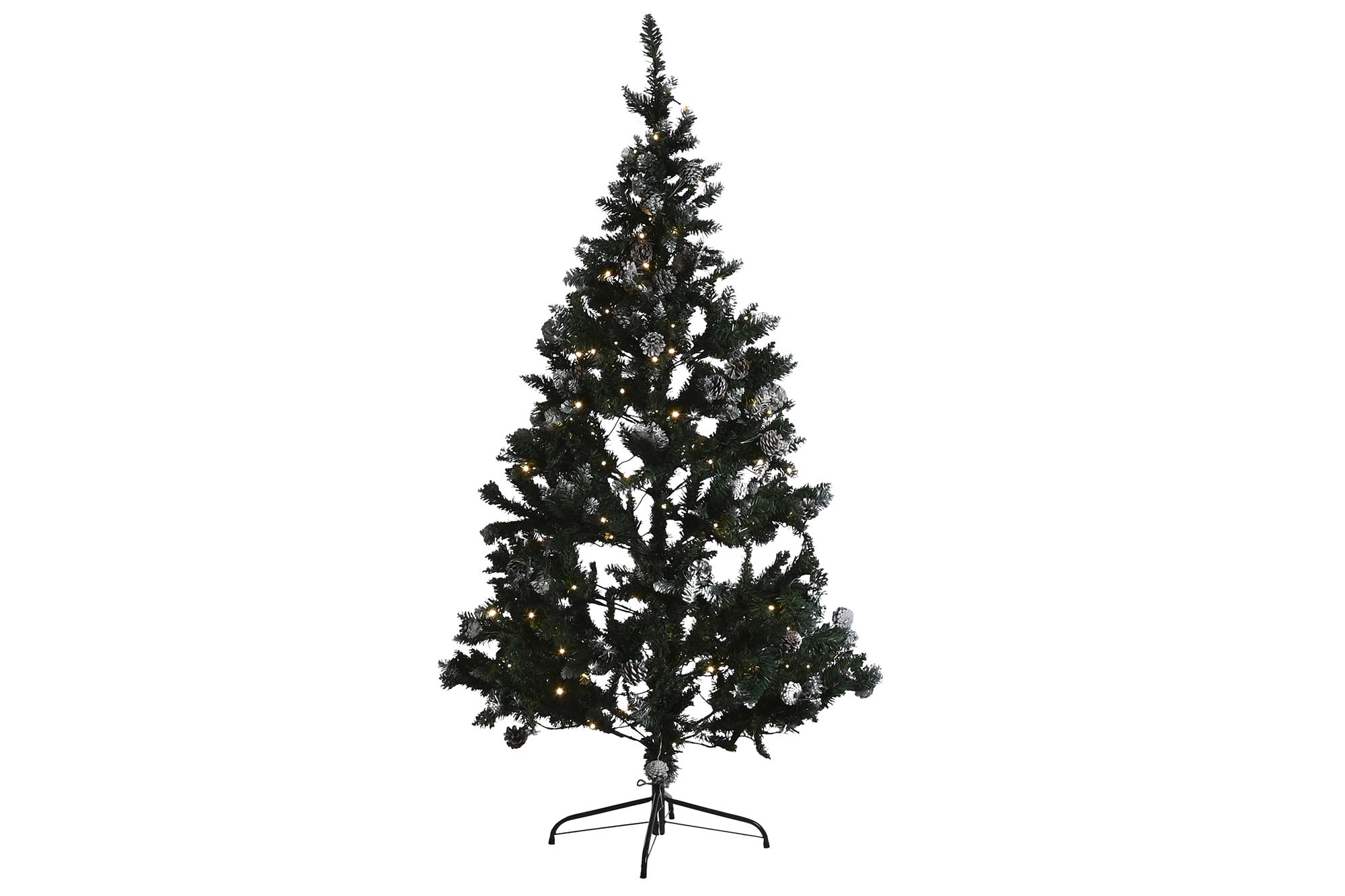ARBOL PE METAL 90X90X180 250LED VERDE