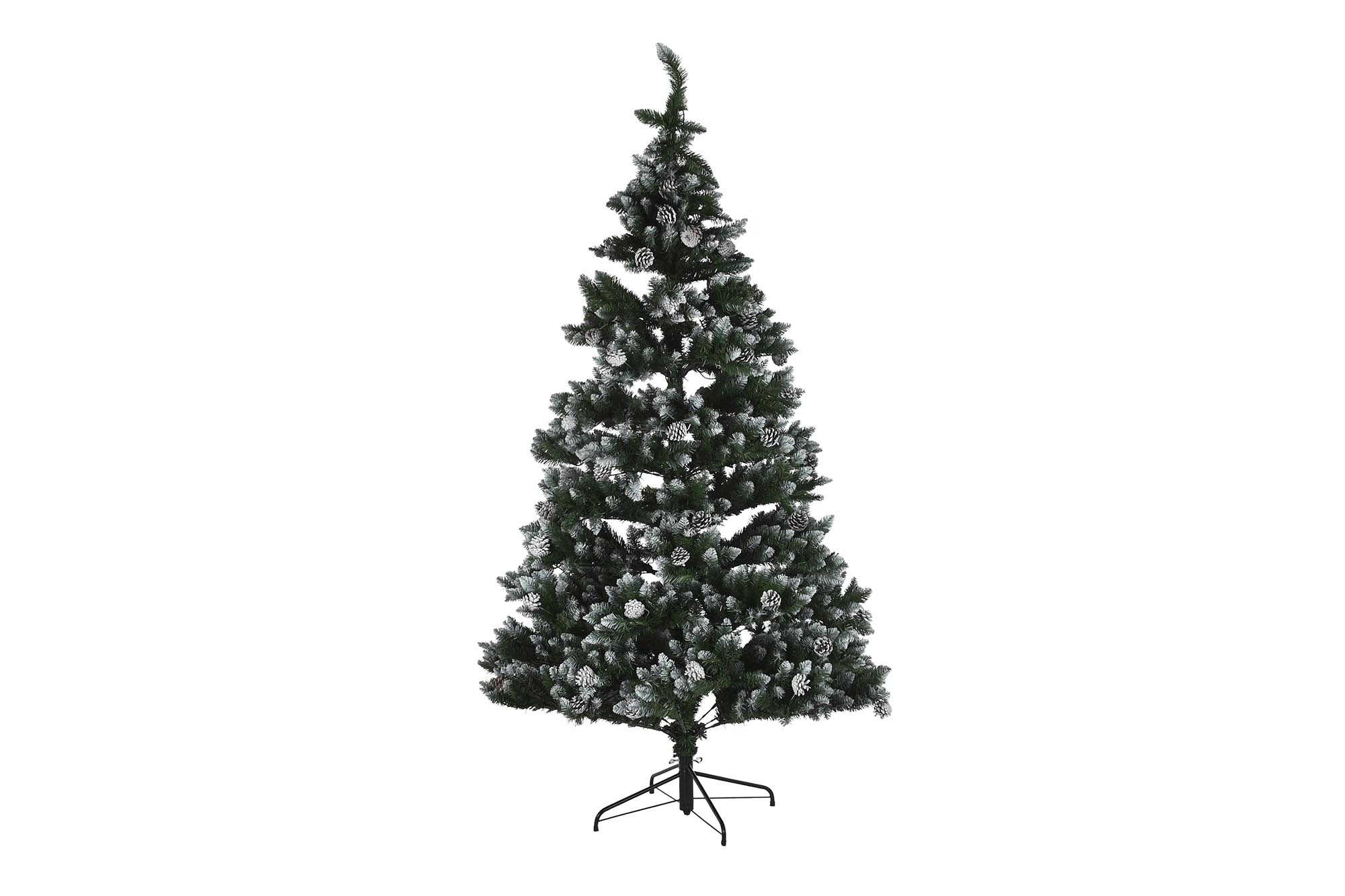 ARBOL PE METAL 1X1X210 350LED VERDE