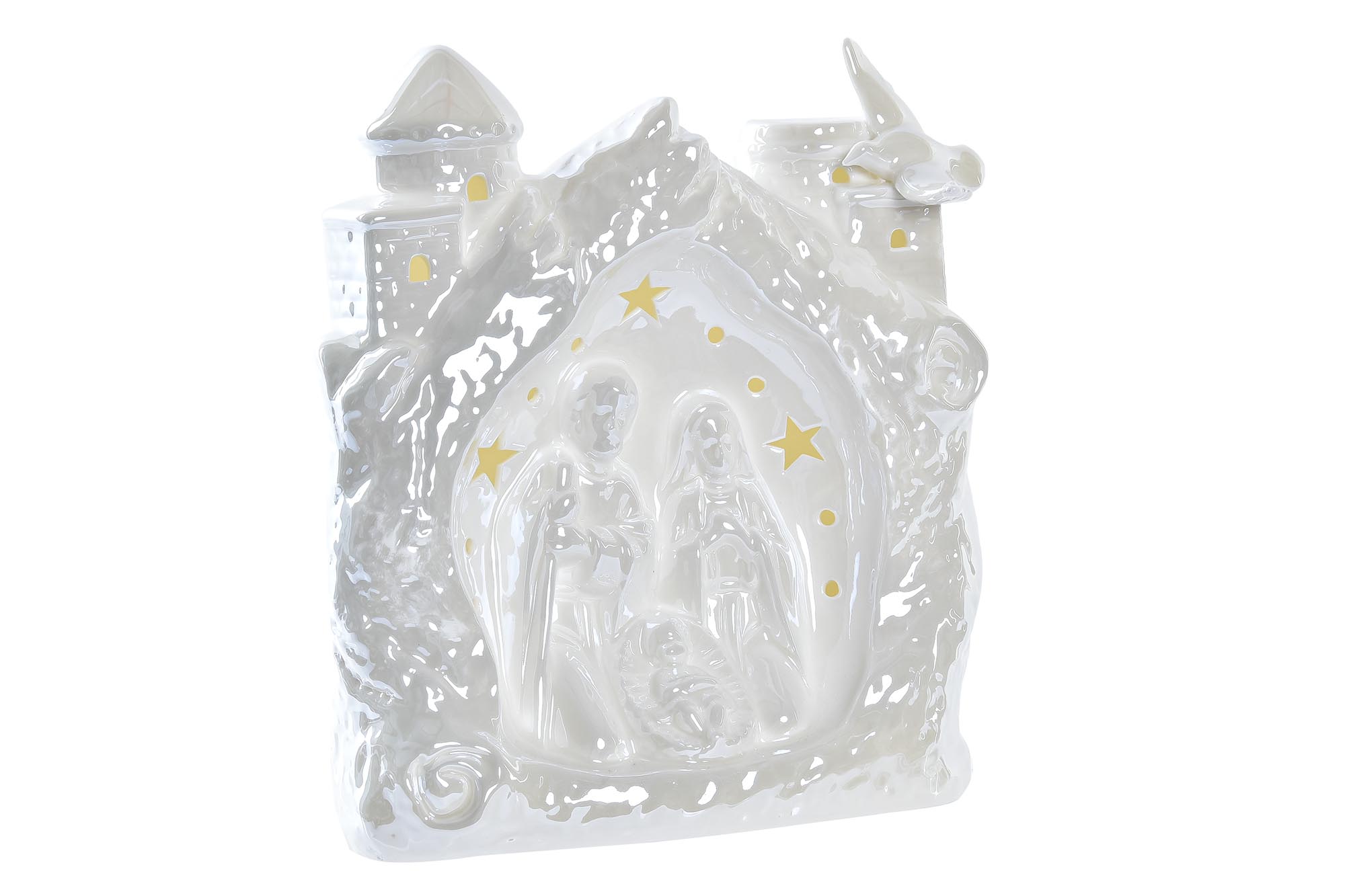 NACIMIENTO PORCELANA LED 16,5X9,5X18 BLANCO