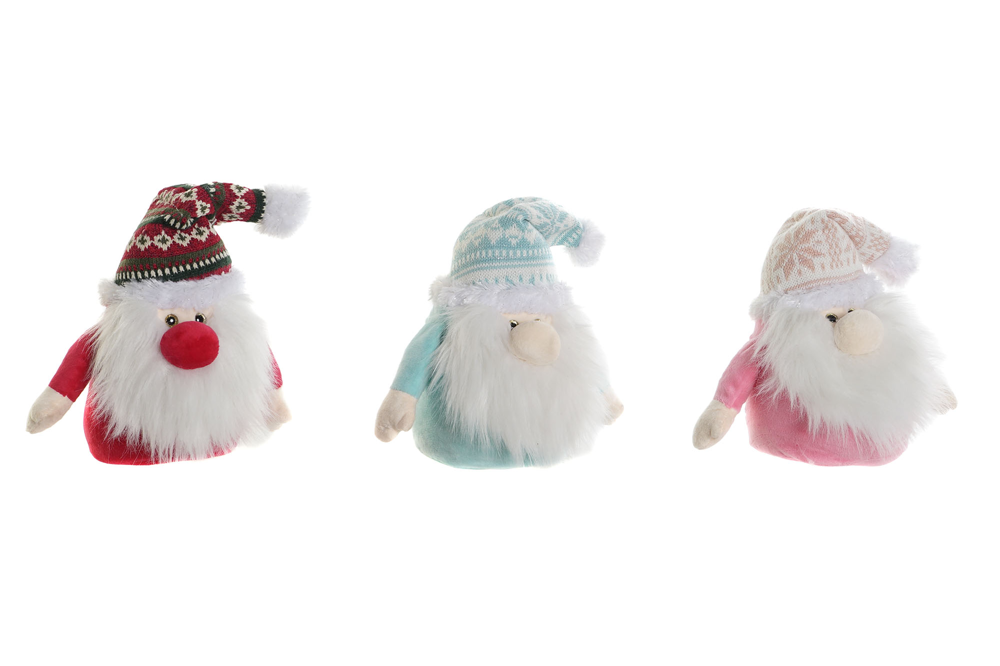 PELUCHE POLIESTER PS 15X15X20 PAPA NOEL 3 SURT.