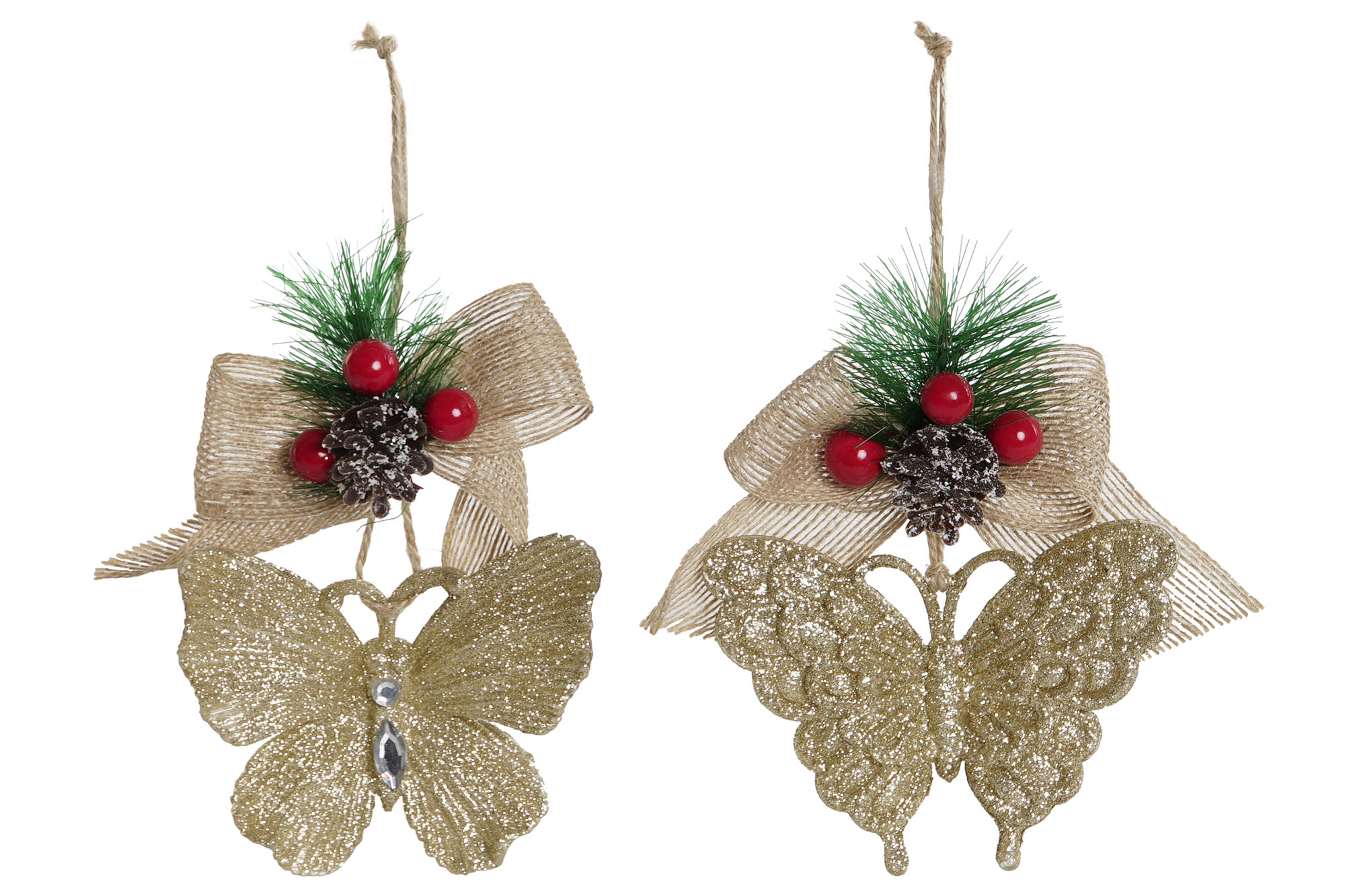 DECORACION COLGANTE PVC 12X5X12 MARIPOSA 2 SURT.