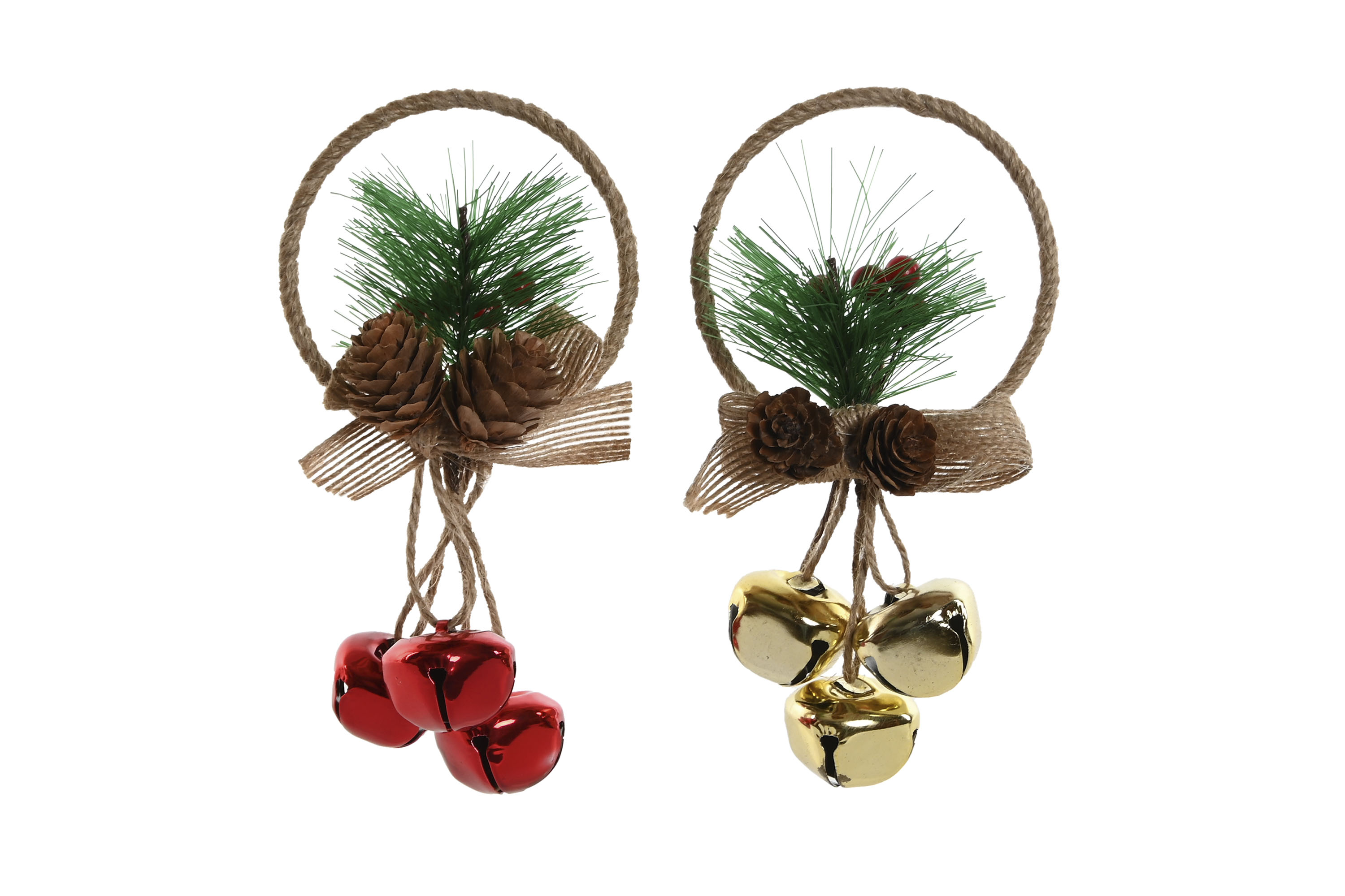 DECORACION COLGANTE METAL PVC 10X3X15 2 SURT.