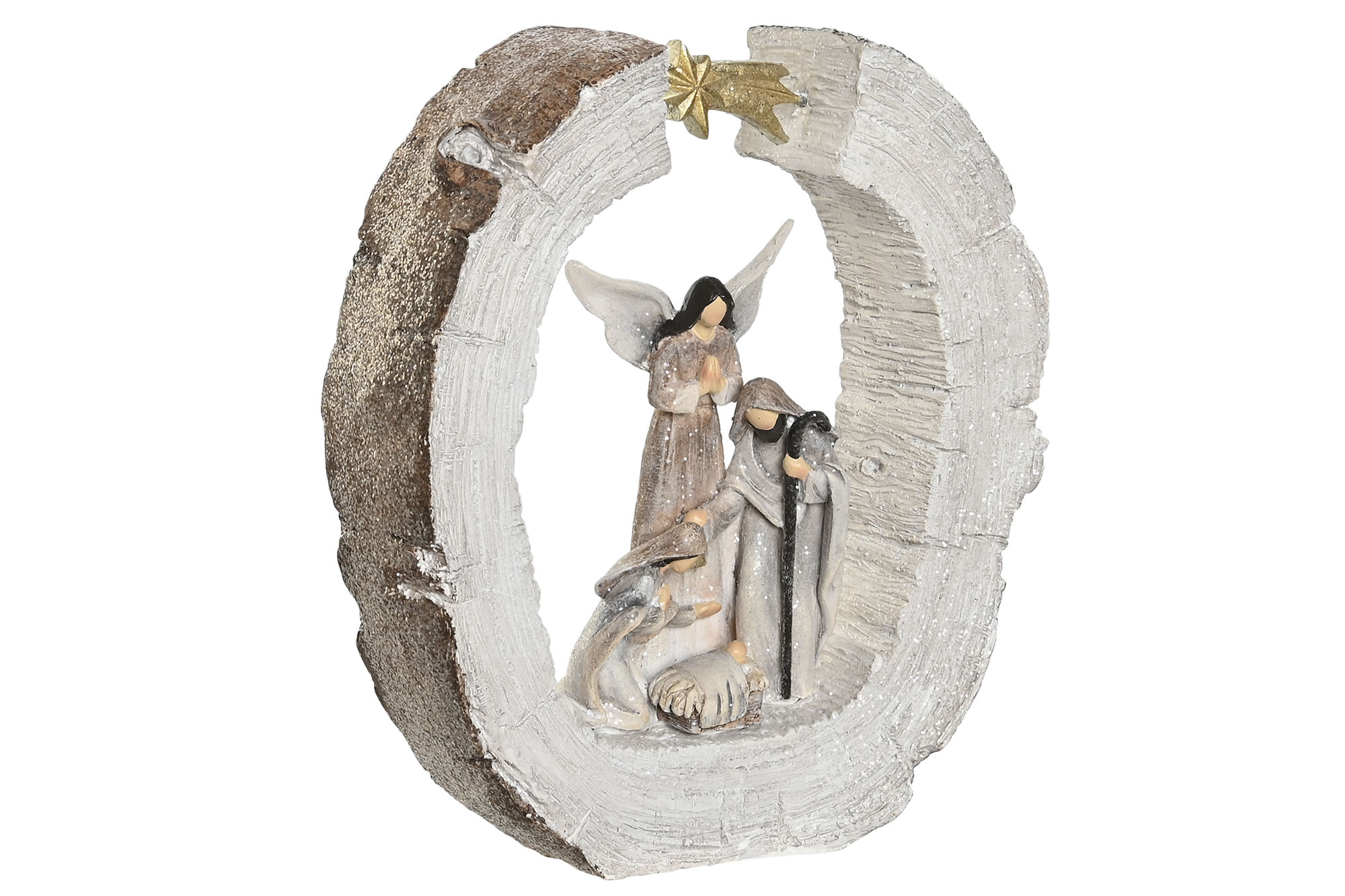 NACIMIENTO RESINA 19,5X6X22 DORADO