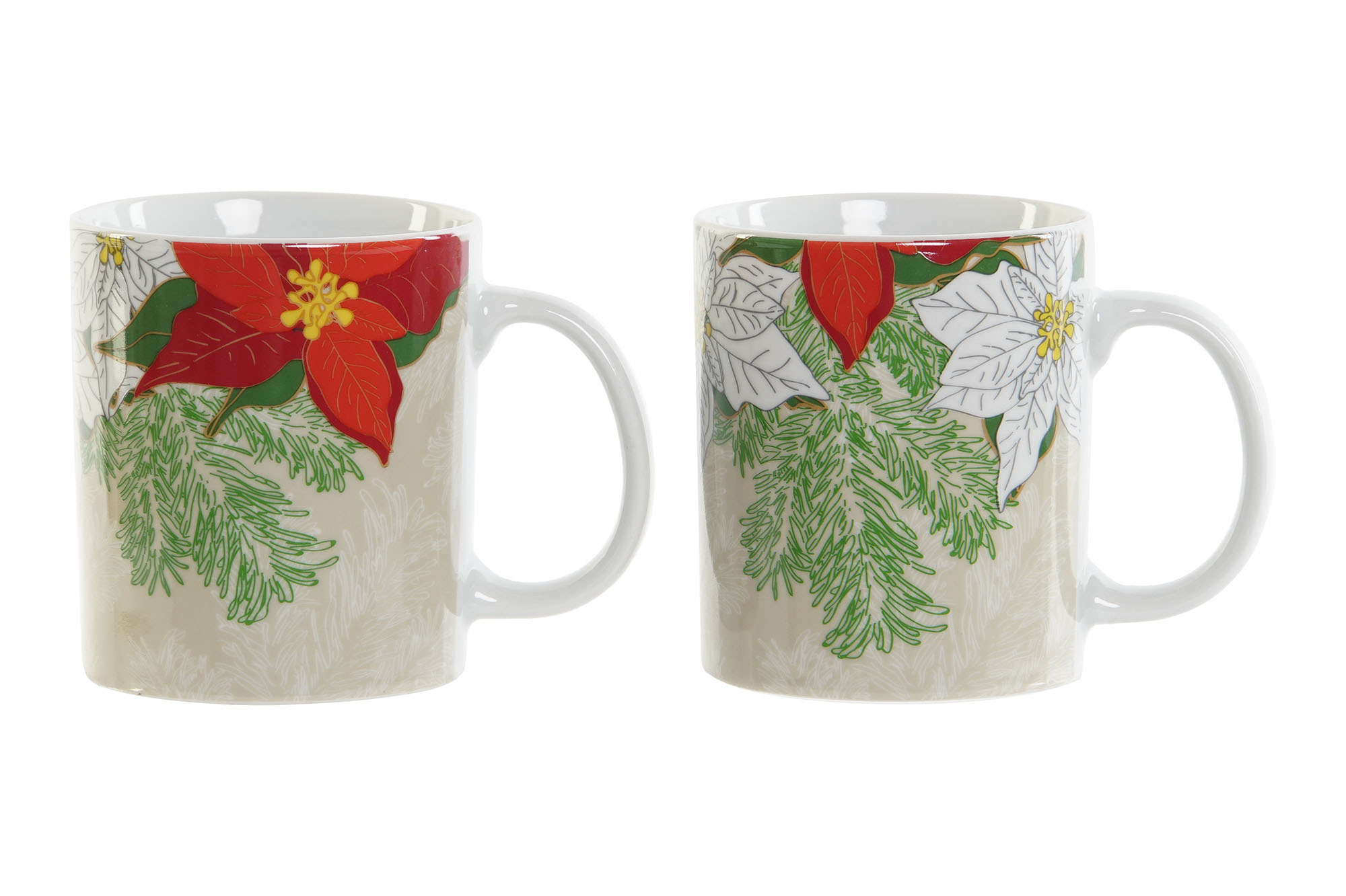 MUG PORCELANA 12X8X9,5 300ML FLOR 2 SURT.