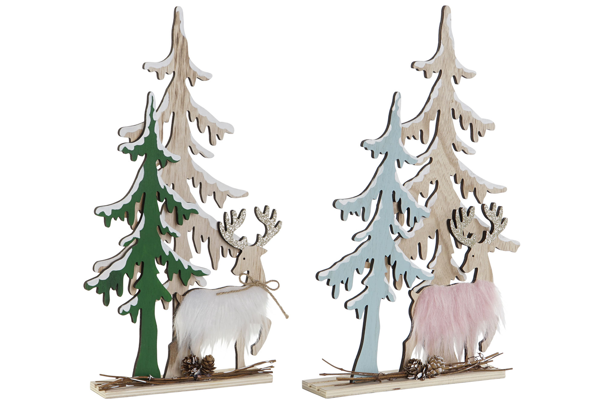 DECORACION MDF 22,5X5X40,5 ARBOL 2 SURT.