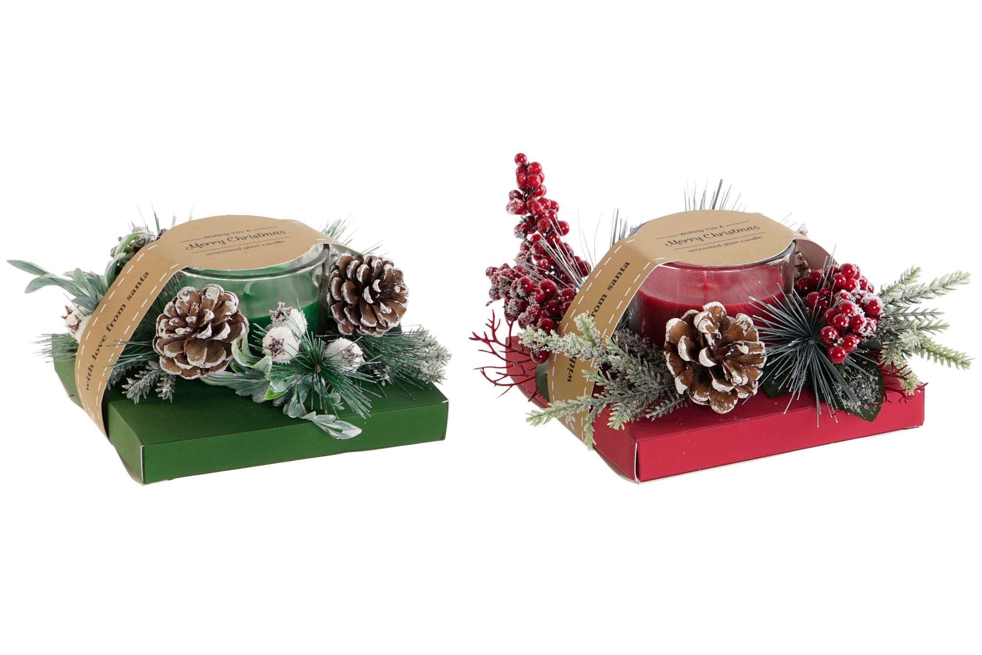 VELA CRISTAL CERA PARAFINA 20X20X9 210GR 2 SURT.