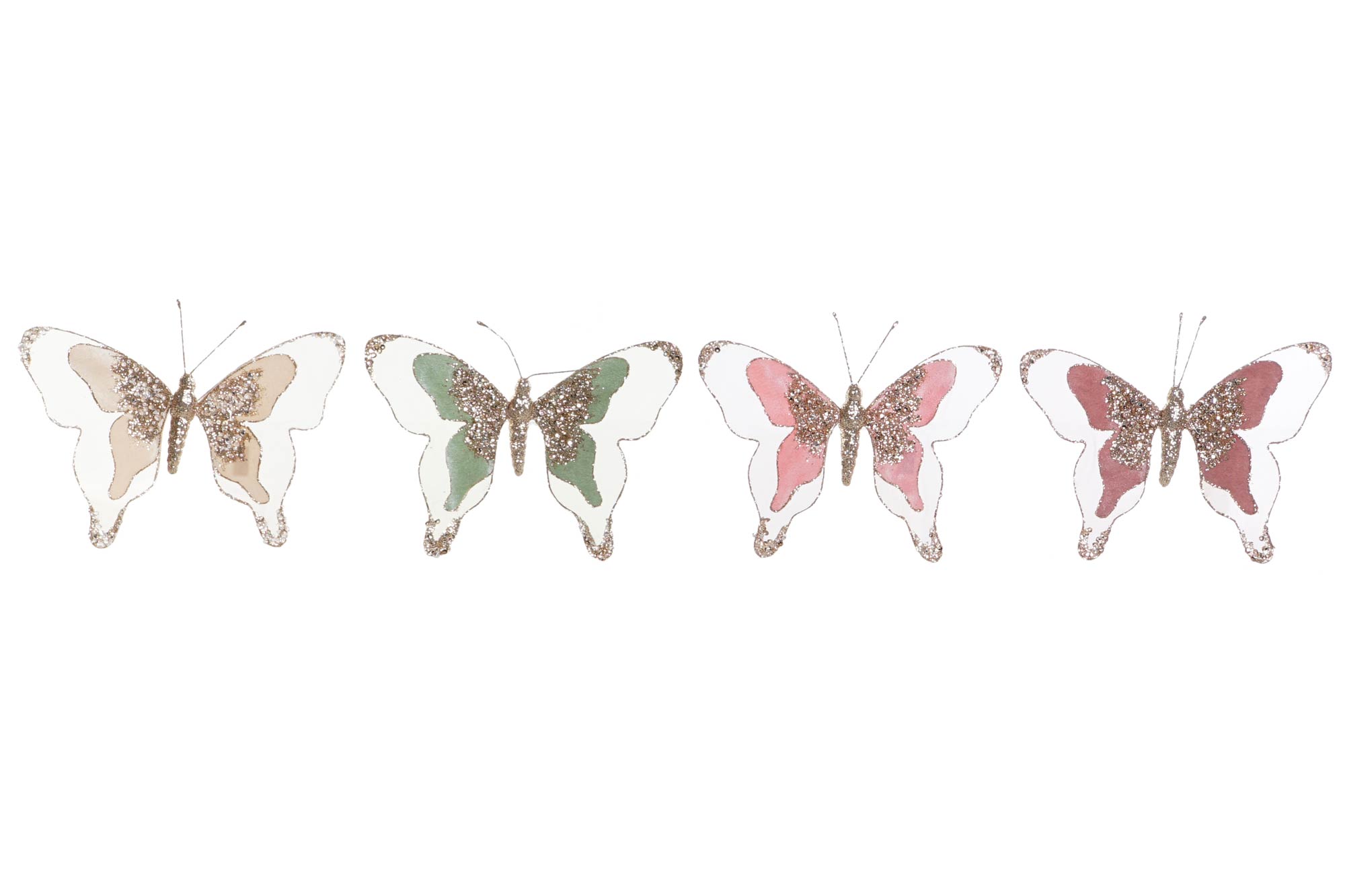 DECORACION COLGANTE POLIESTER 16X3X20 MARIPOSA 4 S