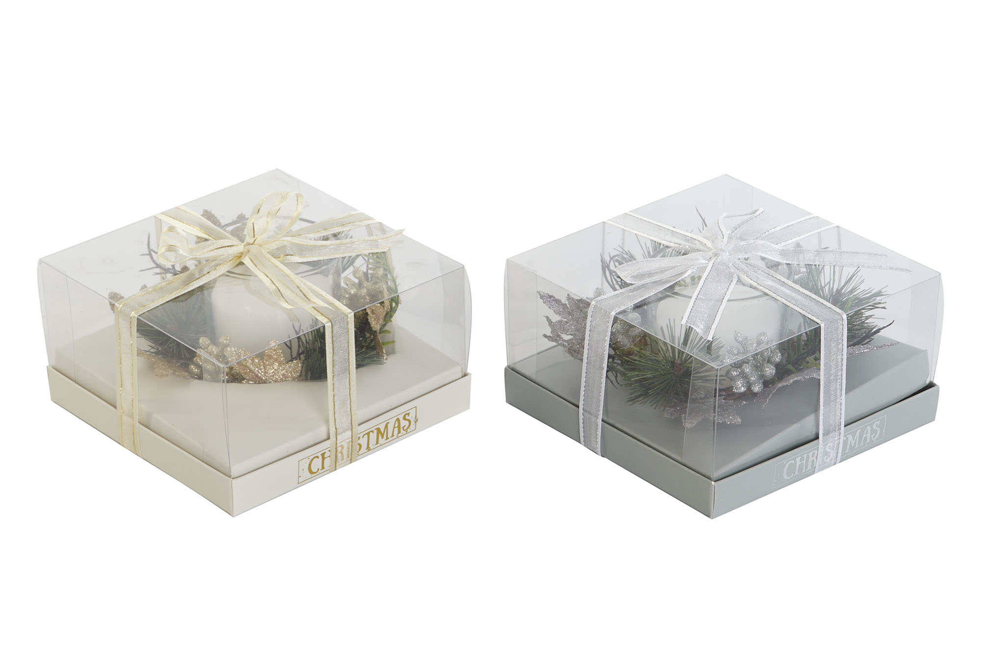 VELA CERA PARAFINA CRISTAL 15X15X5 120GR 2 SURT.
