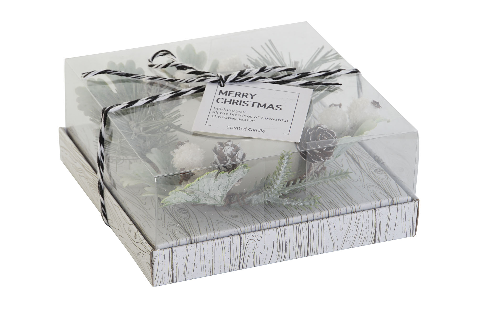 VELA CERA PARAFINA CRISTAL 13X13X5,5 100GR BLANCO