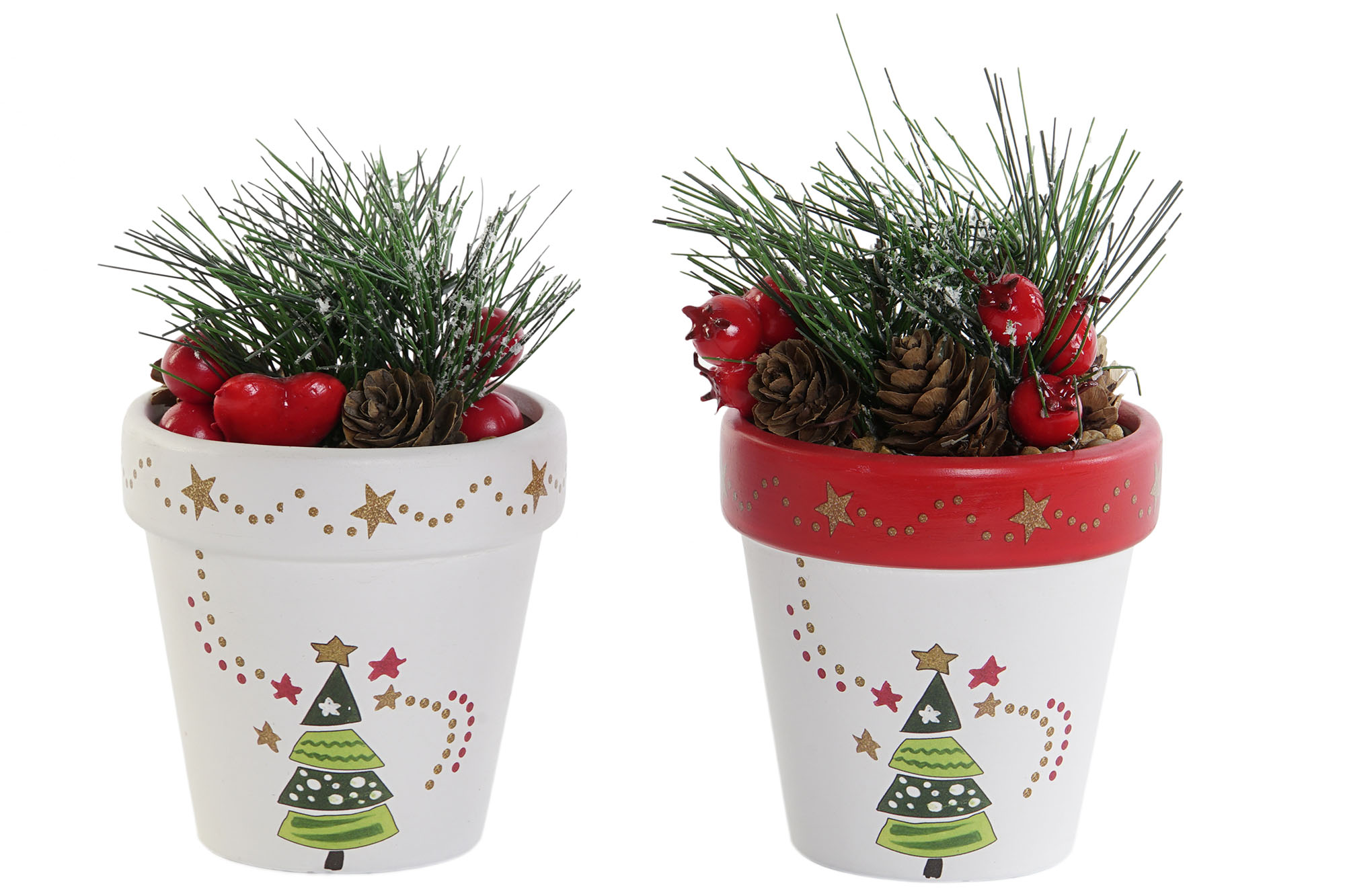 MACETA CERAMICA PP 8X8X15 2 SURT.