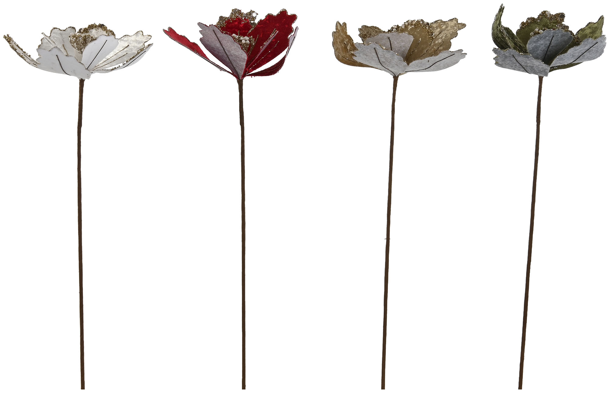 RAMA TERCIOPELO PVC 20X10X60 FLOR 4 SURT.