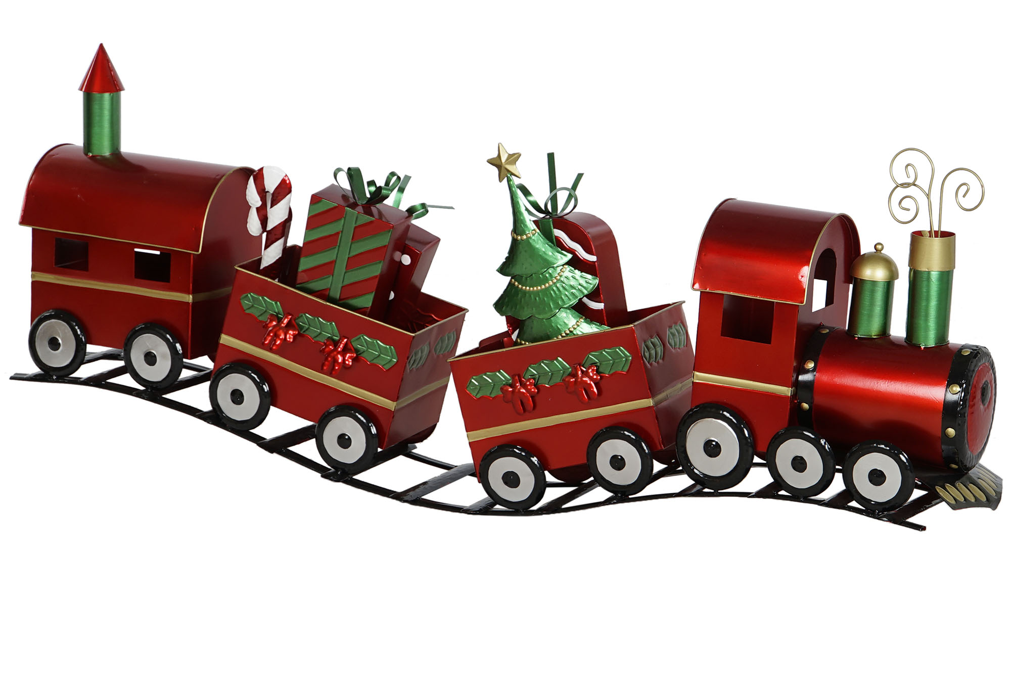 TREN METAL 133X24X52 ROJO