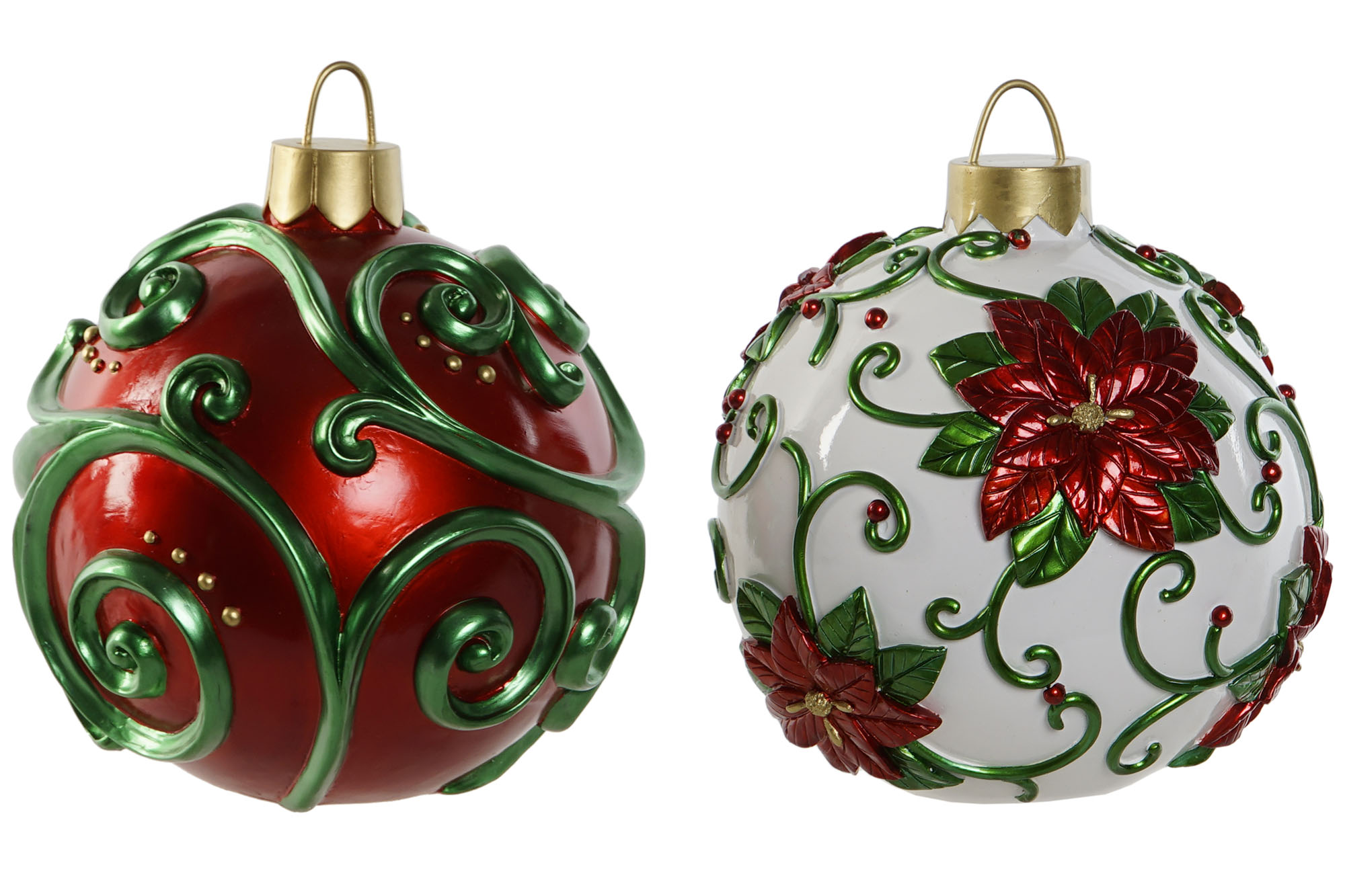 DECORACION RESINA 24X24X28 BOLA 2 SURT.