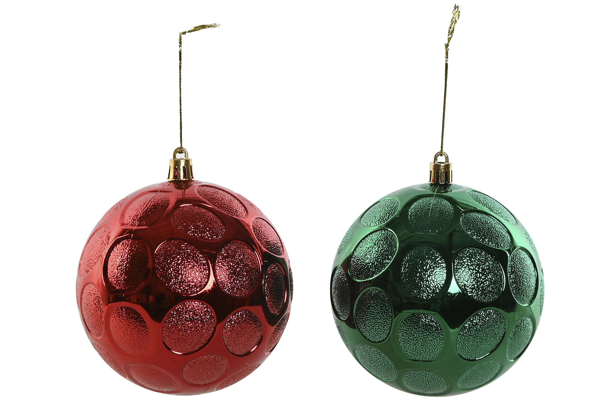 BOLA DECORACION SET 6 PVC 20X10X30 10 CM 2 SURT.