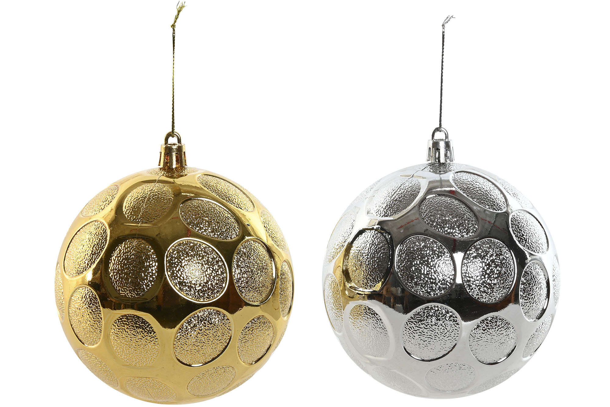 BOLA DECORACION SET 6 PVC 20X10X30 10CM 2 SURT.
